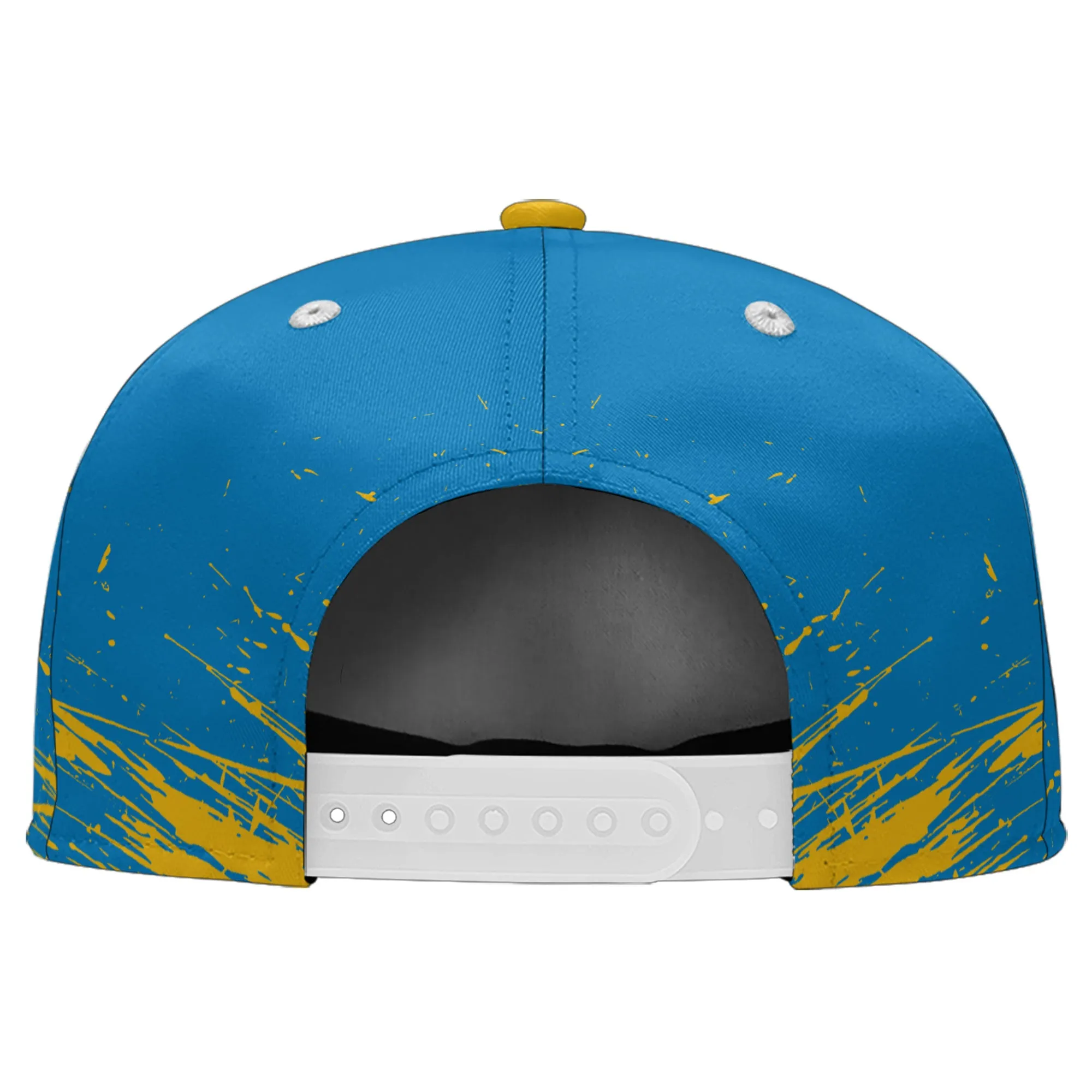 Custom Blue Yellow Los Angeles Hat Sport Design Cap Stitched Adjustable Personalized PR067B-D020261-22