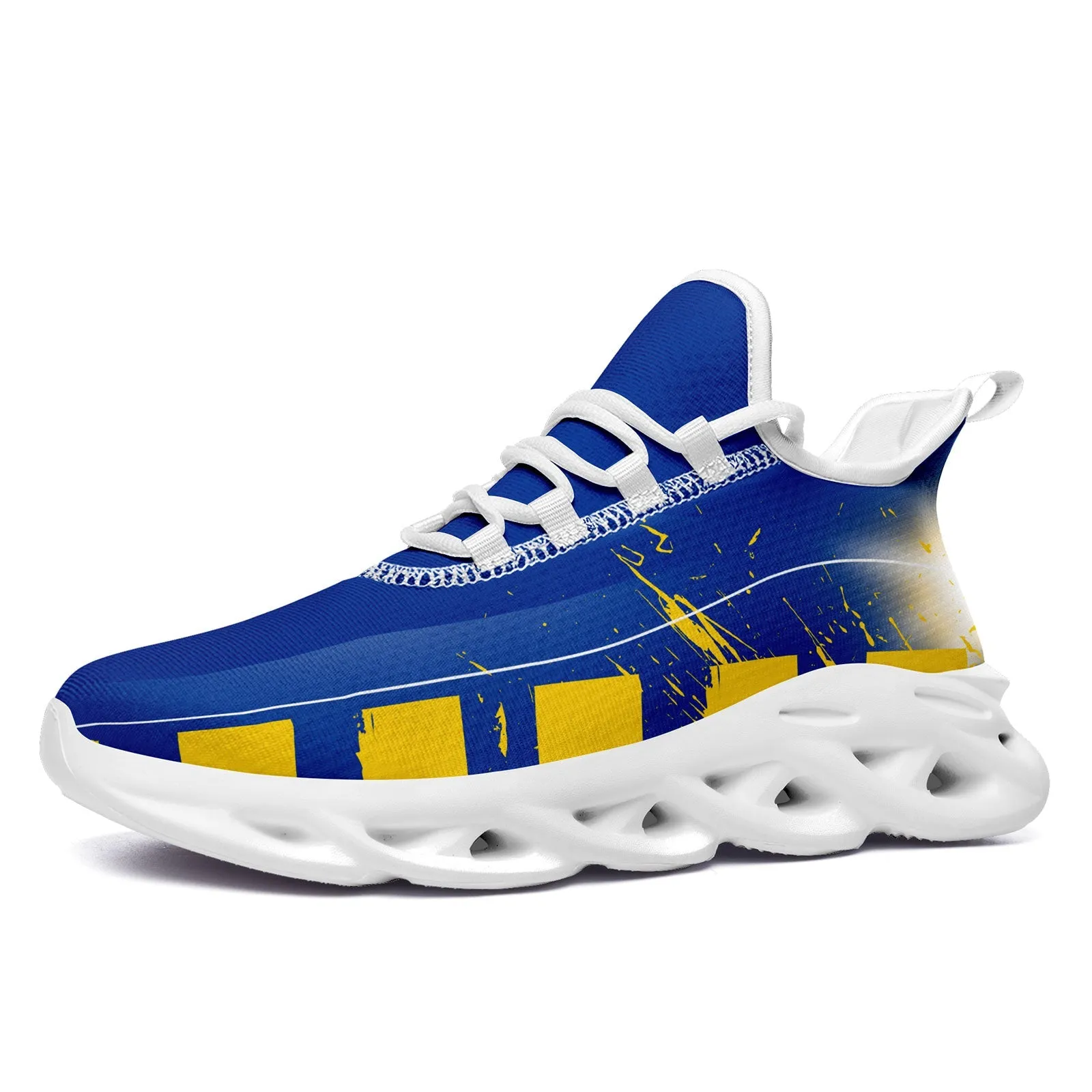 Custom Blue Yellow Los Angeles Maxsoul Shoes Personalized Sneaker FN003-D020260-15 Custom Online