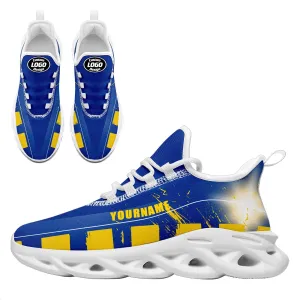 Custom Blue Yellow Los Angeles Maxsoul Shoes Personalized Sneaker FN003-D020260-15 Custom Online