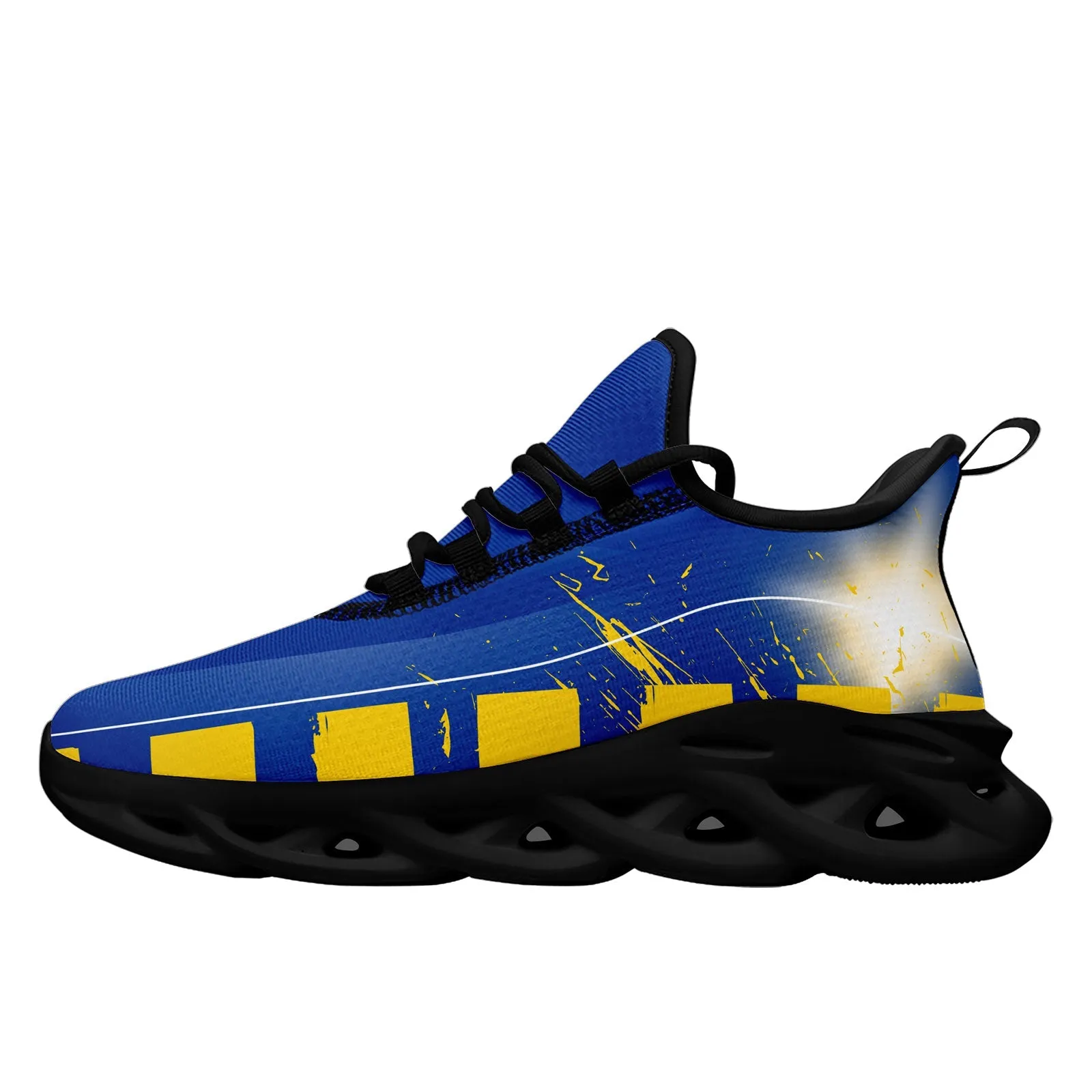 Custom Blue Yellow Los Angeles Maxsoul Shoes Personalized Sneaker FN003-D020260-15 Custom Online