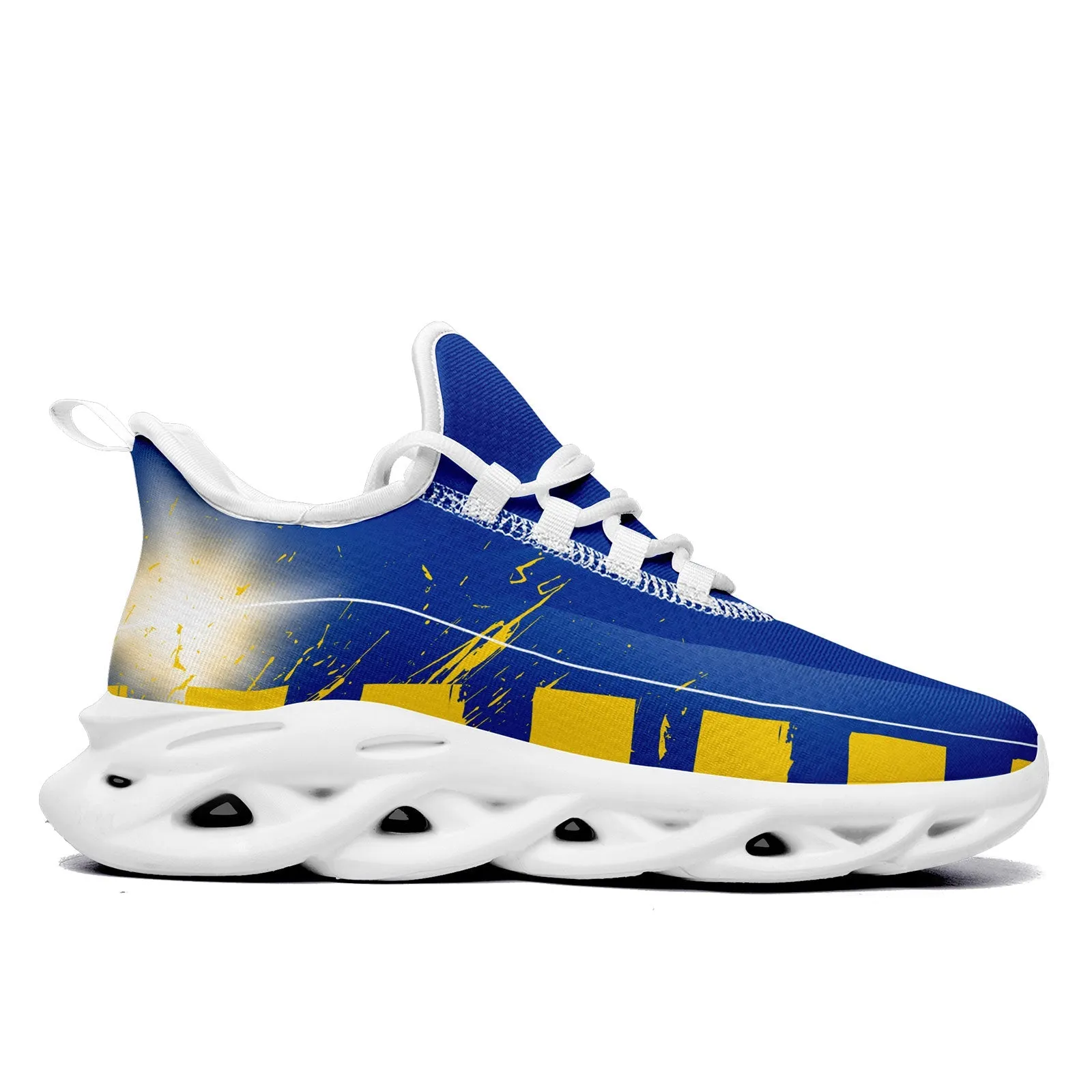 Custom Blue Yellow Los Angeles Maxsoul Shoes Personalized Sneaker FN003-D020260-15 Custom Online