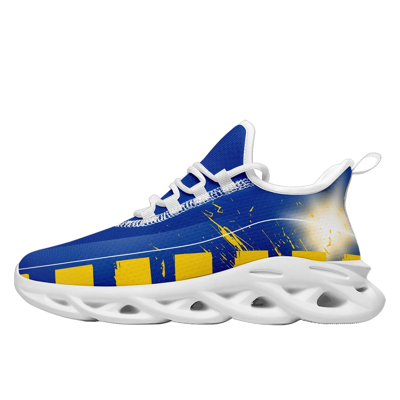 Custom Blue Yellow Los Angeles Maxsoul Shoes Personalized Sneaker FN003-D020260-15 Custom Online