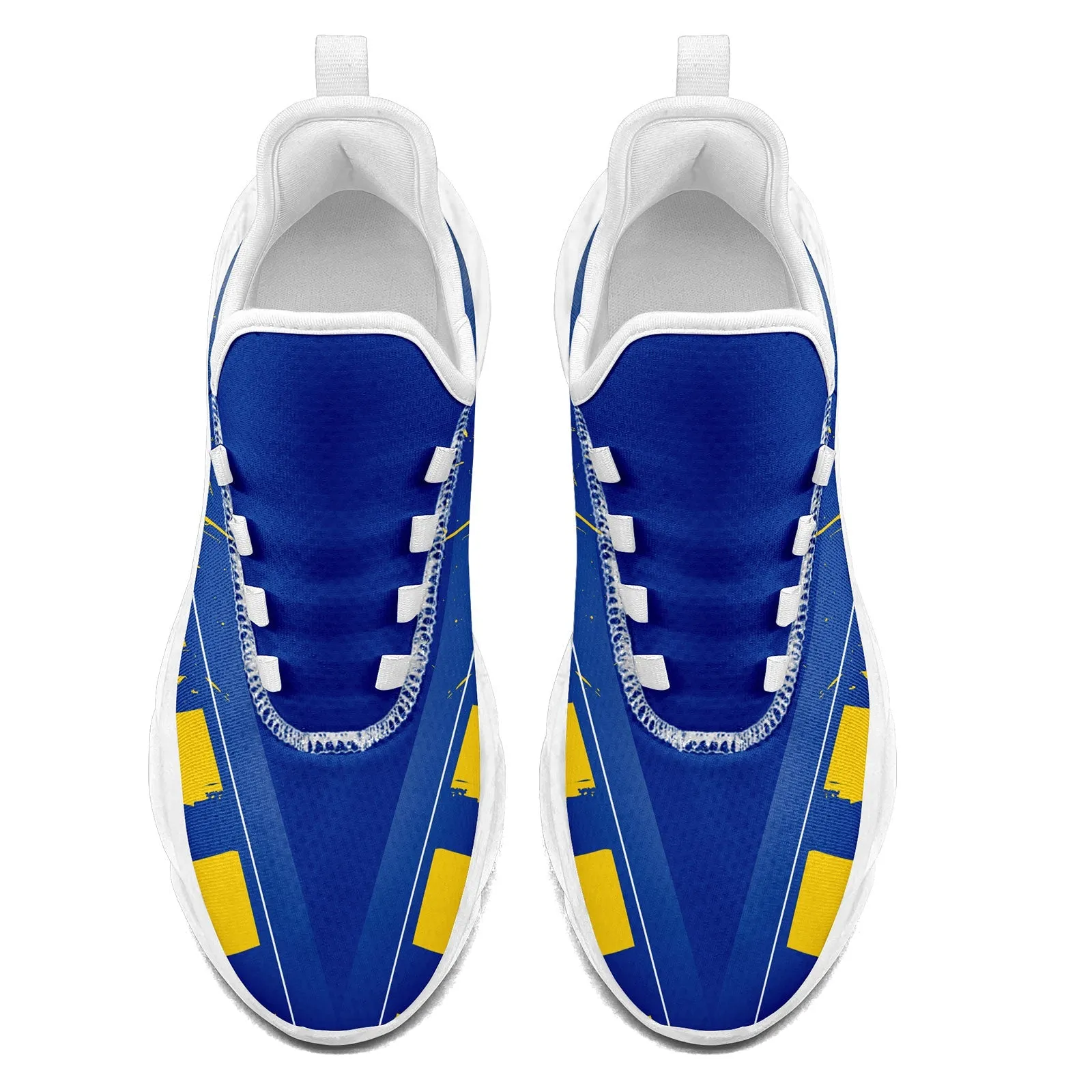 Custom Blue Yellow Los Angeles Maxsoul Shoes Personalized Sneaker FN003-D020260-15 Custom Online