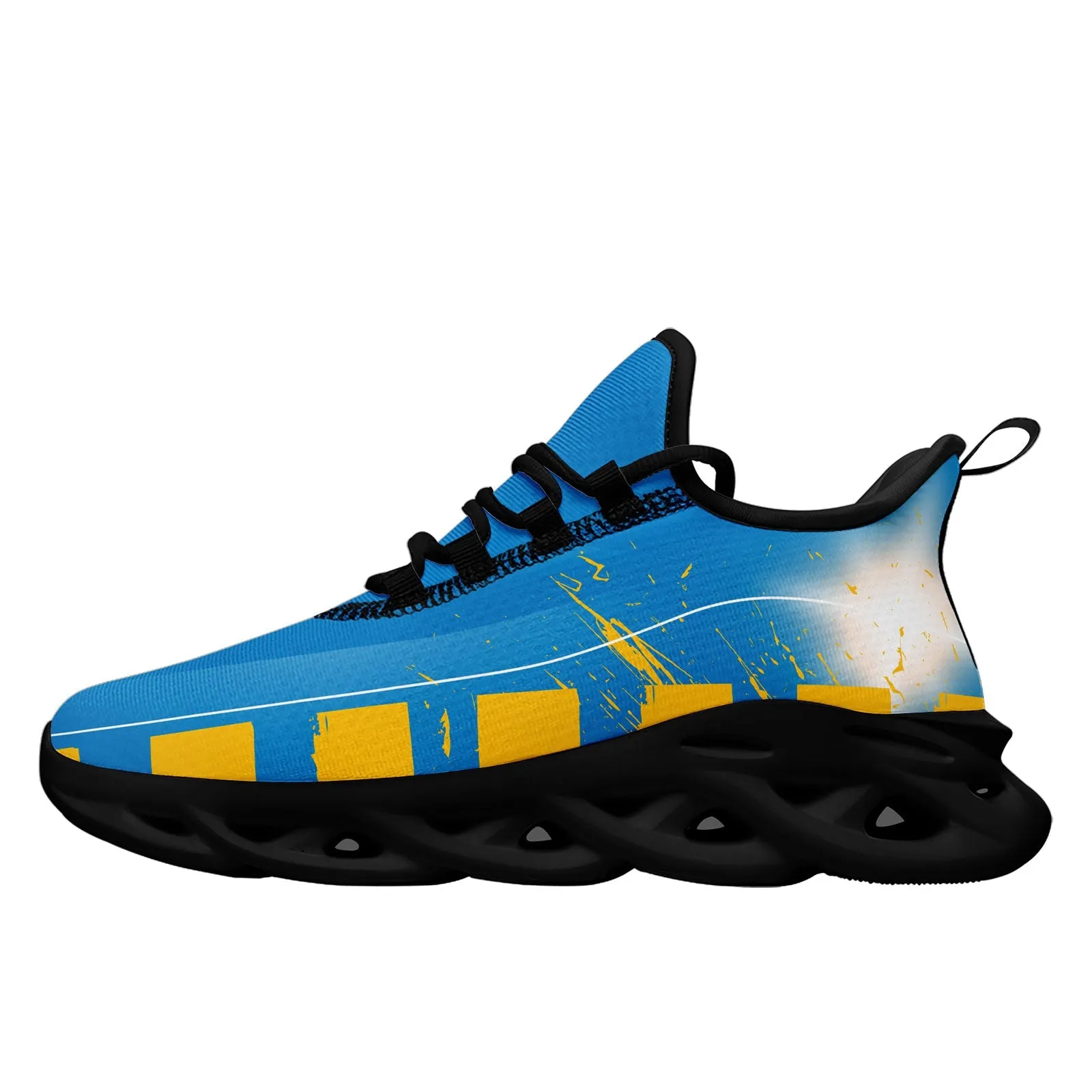 Custom Blue Yellow Los Angeles Maxsoul Shoes Personalized Sneaker FN003-D020260-22 Custom Online