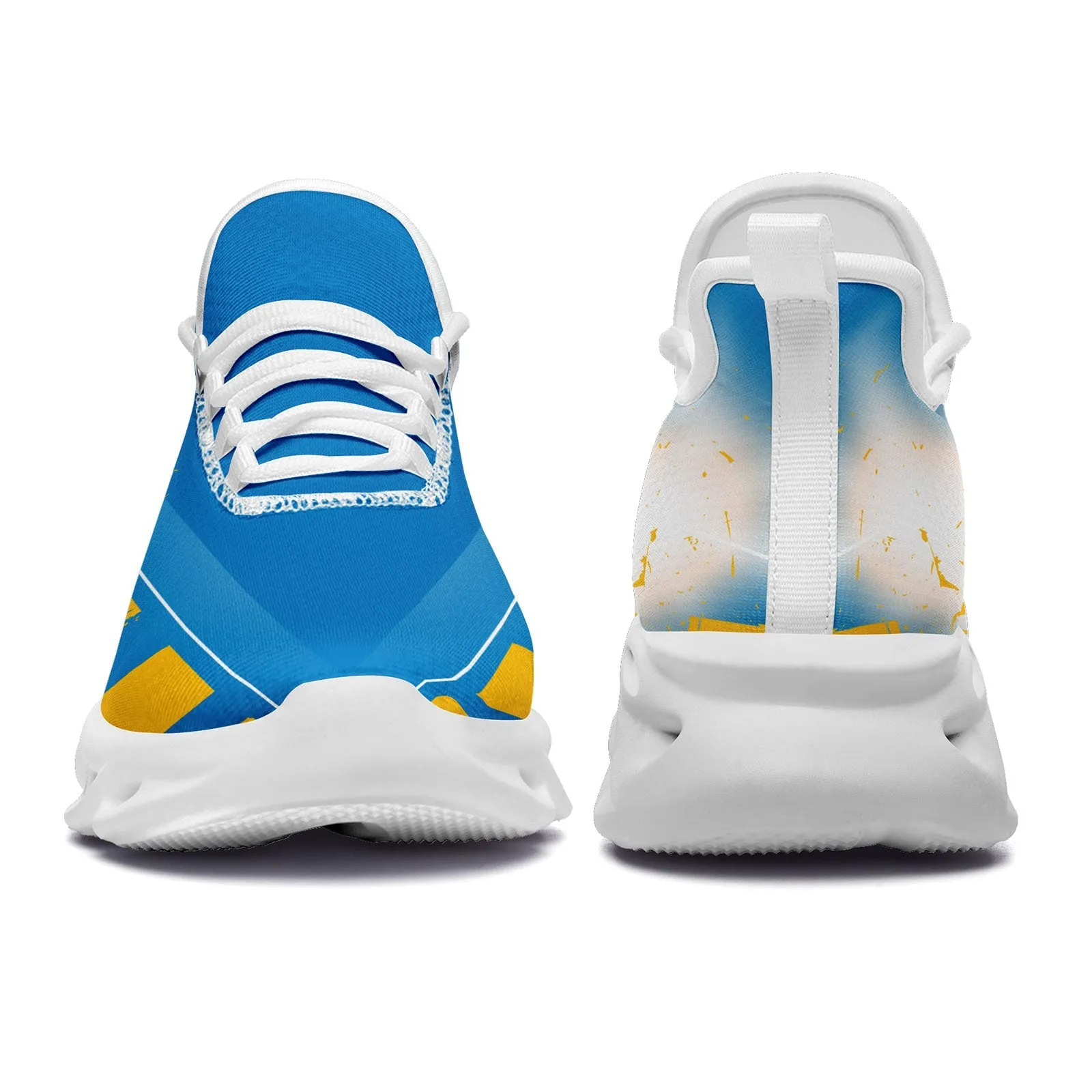 Custom Blue Yellow Los Angeles Maxsoul Shoes Personalized Sneaker FN003-D020260-22 Custom Online