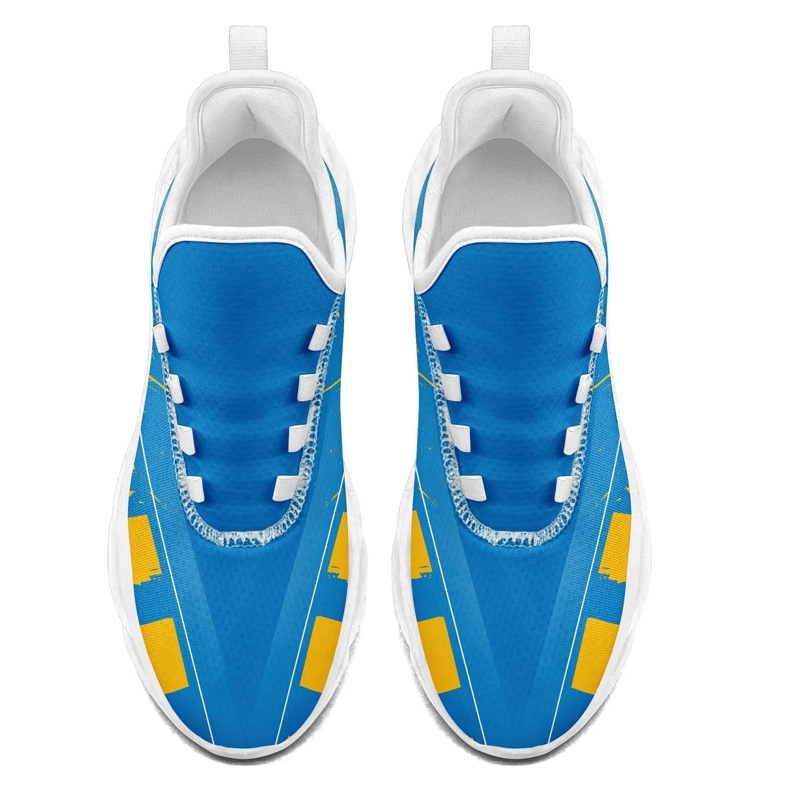 Custom Blue Yellow Los Angeles Maxsoul Shoes Personalized Sneaker FN003-D020260-22 Custom Online