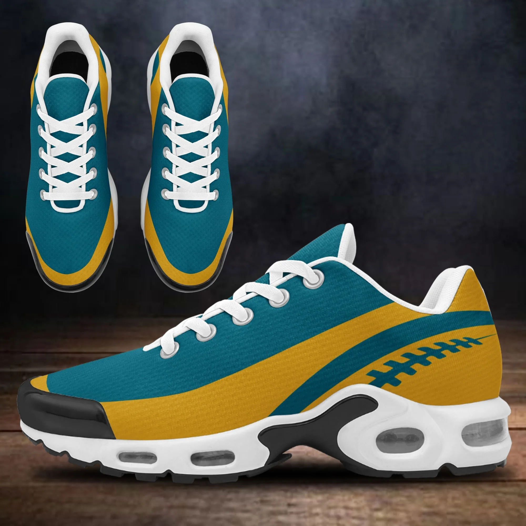 Custom Cyan Yellow TN Shoes Personalized Sneakers TN-D020077-16