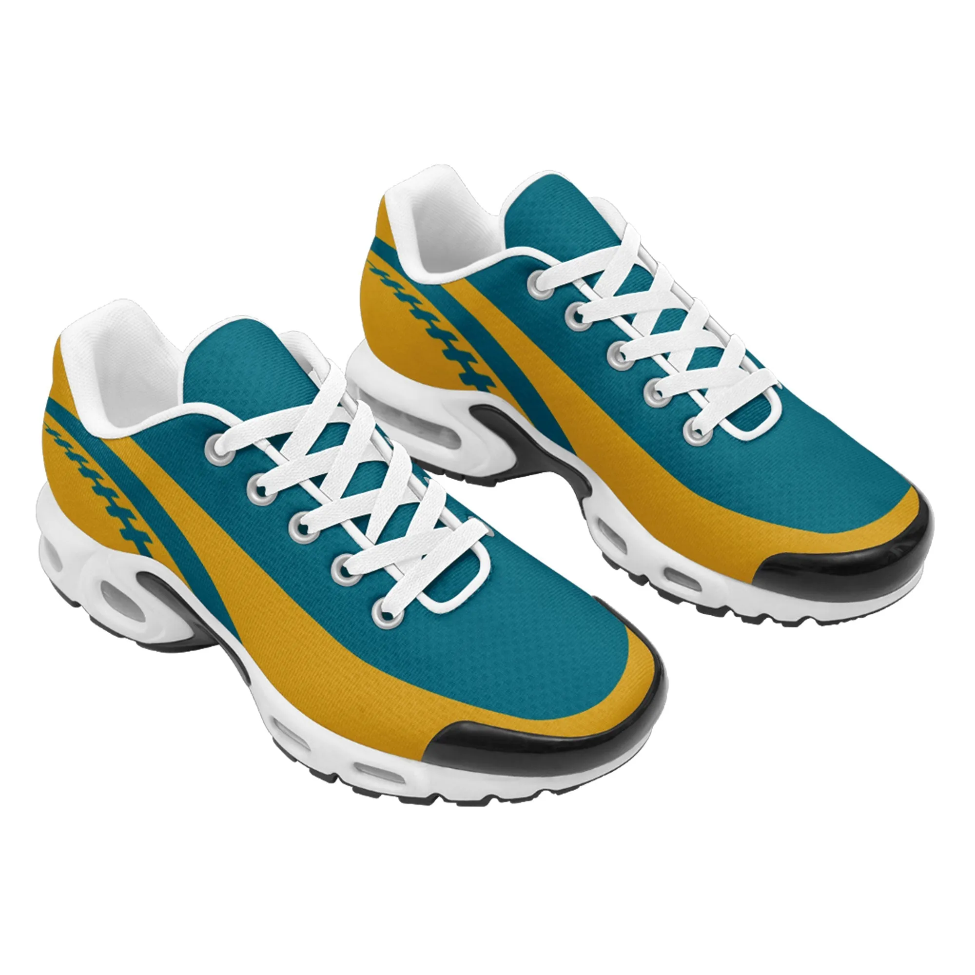 Custom Cyan Yellow TN Shoes Personalized Sneakers TN-D020077-16