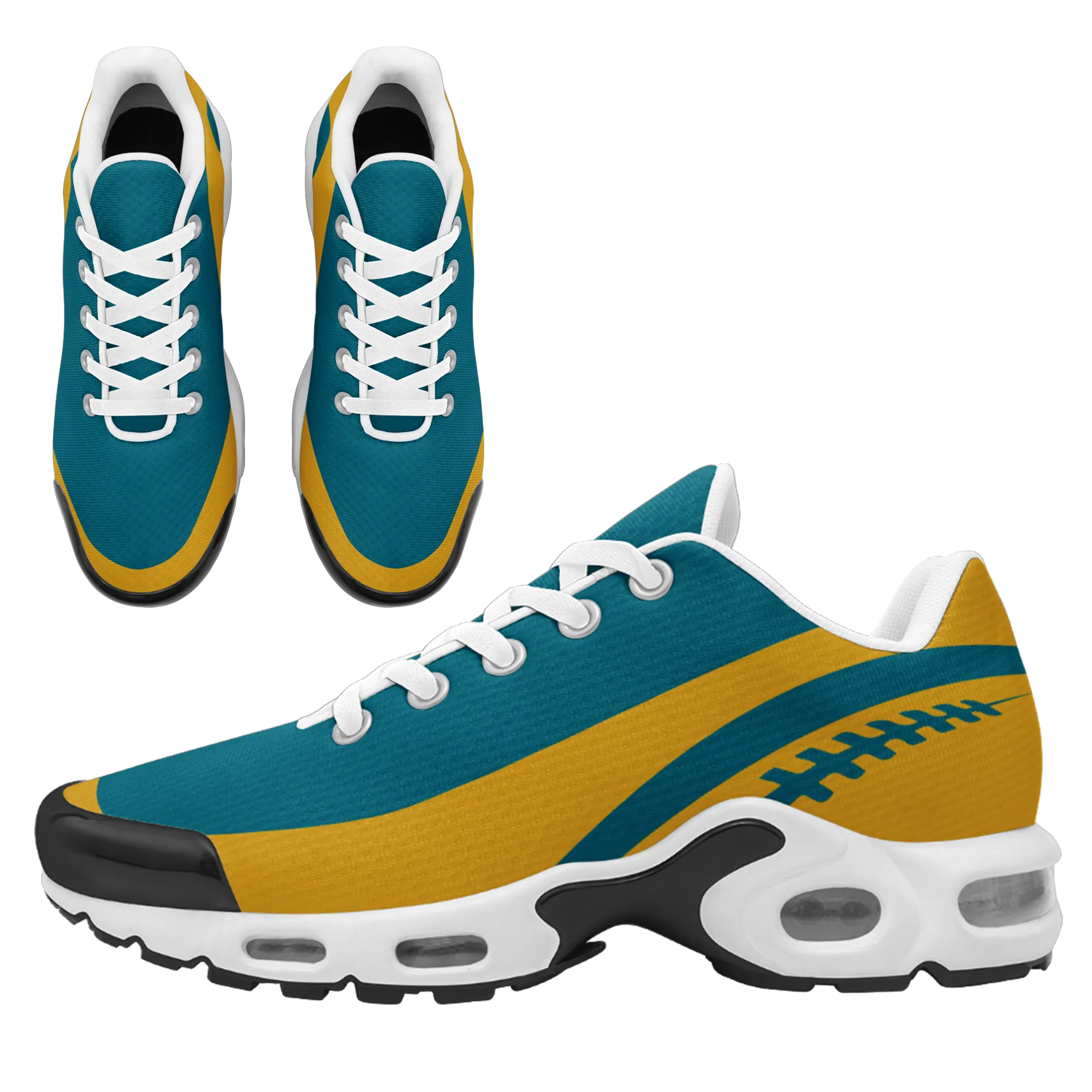 Custom Cyan Yellow TN Shoes Personalized Sneakers TN-D020077-16