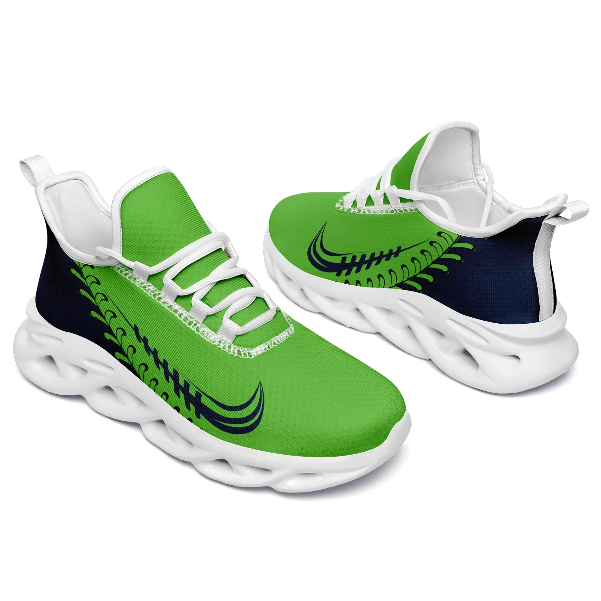 Custom Green Jersey MaxSoul Shoes and Hat Combo Offer Personalized ZH-bd0b00e0-ae