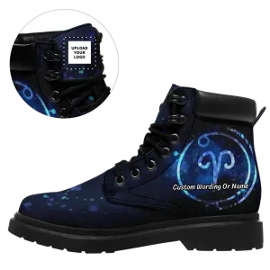 Custom Logo Gifts, Personalized Starry Sky Boots, Custom Mystery Stylish Boots,1921-24020034