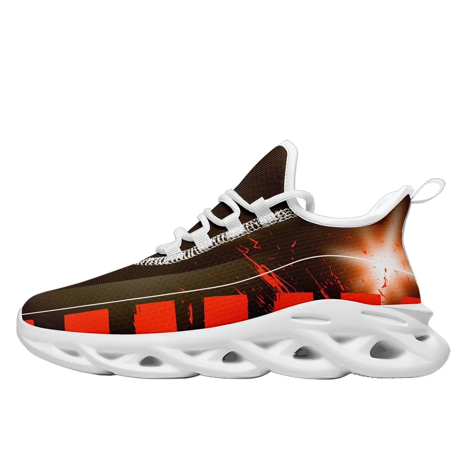 Custom Orange Brown Cleveland Maxsoul Shoes Personalized Sneaker FN003-D020260-8 Custom Online