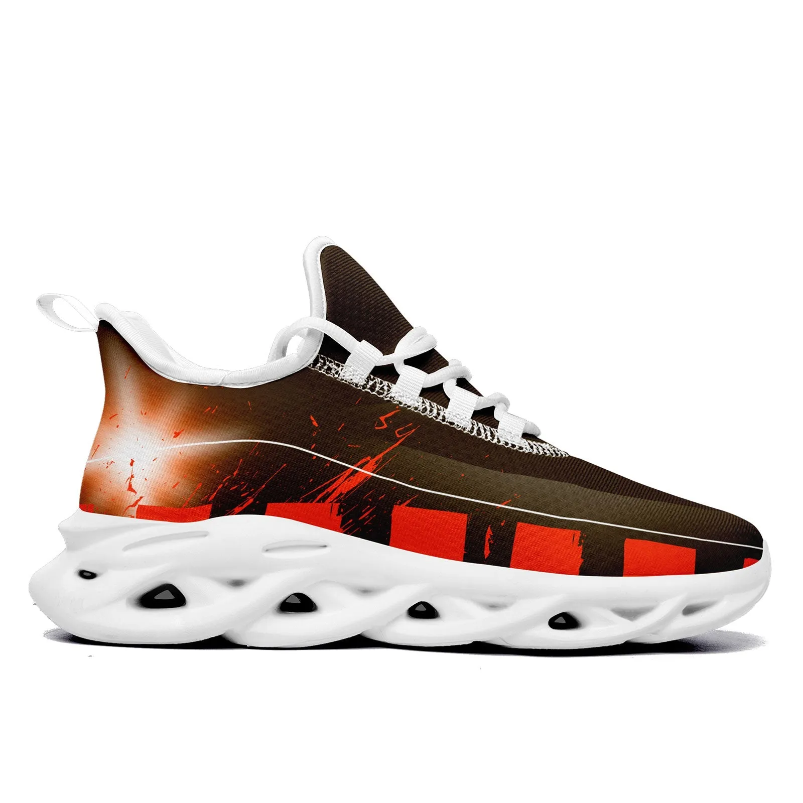 Custom Orange Brown Cleveland Maxsoul Shoes Personalized Sneaker FN003-D020260-8 Custom Online