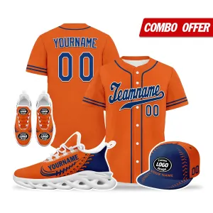 Custom Orange Jersey MaxSoul Shoes and Hat Combo Offer Personalized ZH-bd0b00e0-a