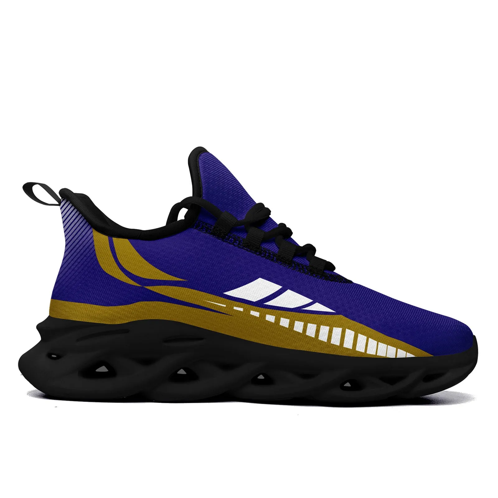 Custom Purple Yellow Baltimore Maxsoul Shoes Personalized Sneaker FN003-D020325-2