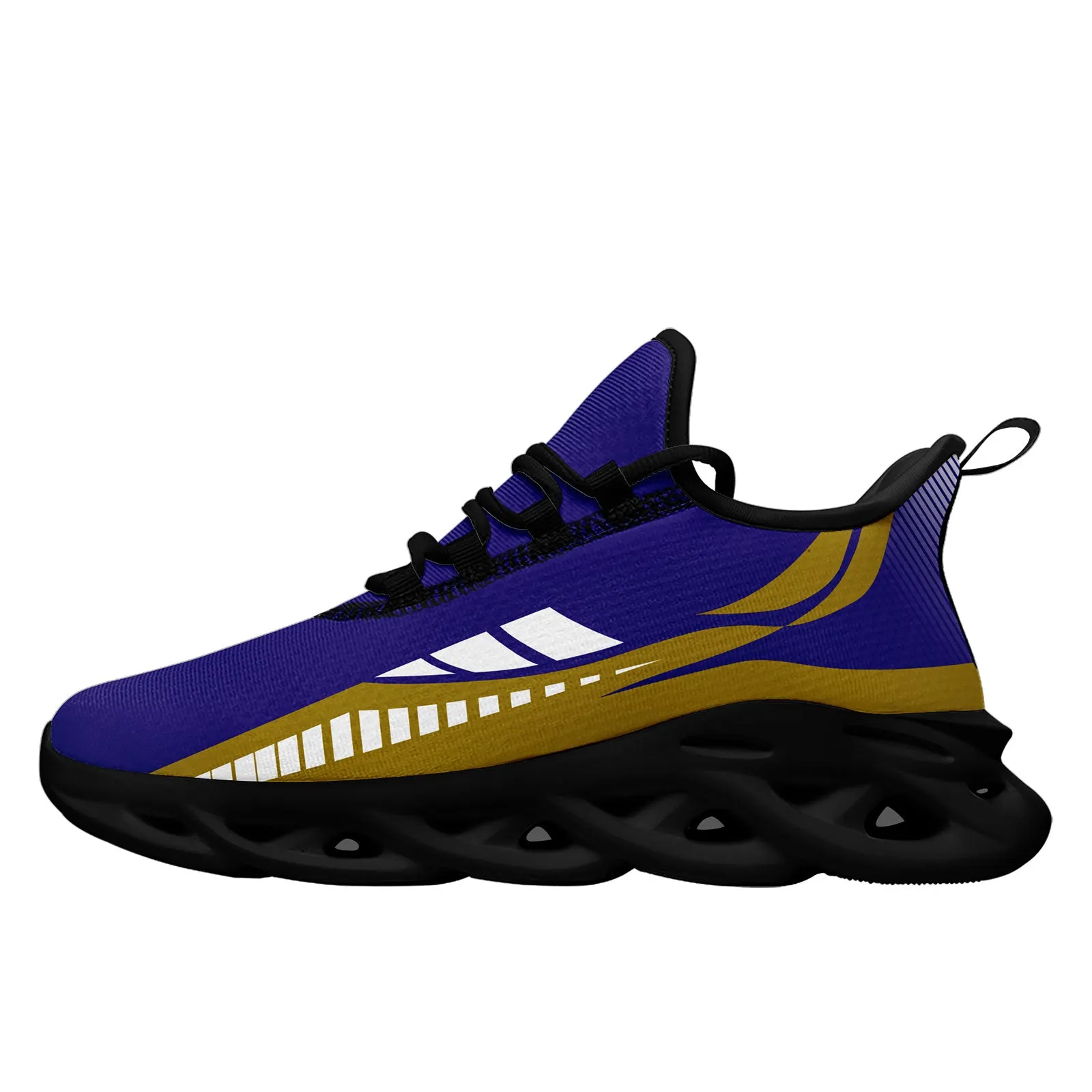 Custom Purple Yellow Baltimore Maxsoul Shoes Personalized Sneaker FN003-D020325-2