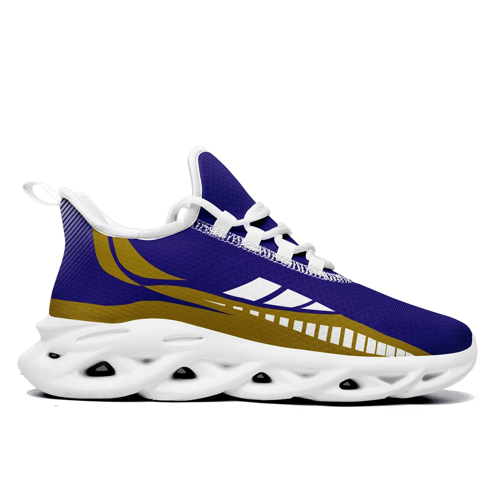 Custom Purple Yellow Baltimore Maxsoul Shoes Personalized Sneaker FN003-D020325-2