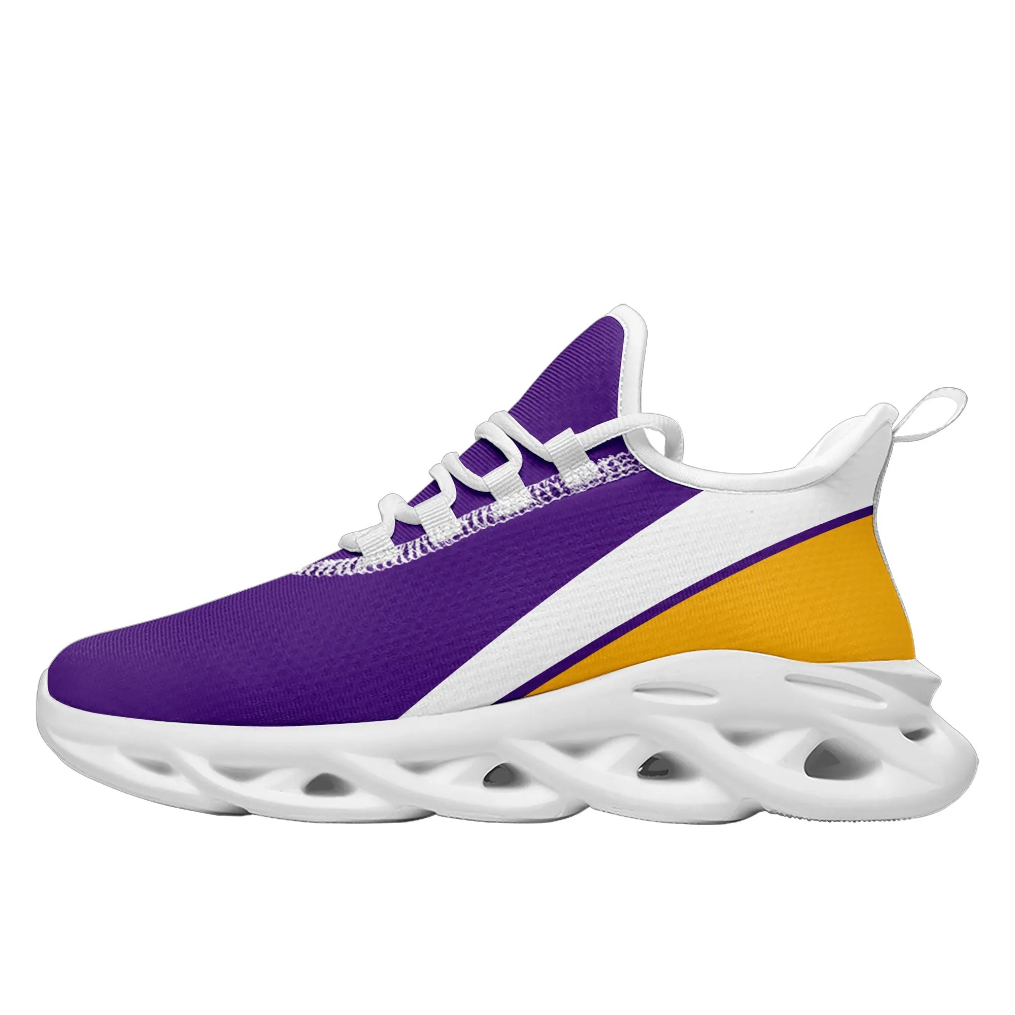 Custom Purple Yellow Jersey MaxSoul Shoes and Hat Combo Offer Personalized ZH-bd0b007e-8