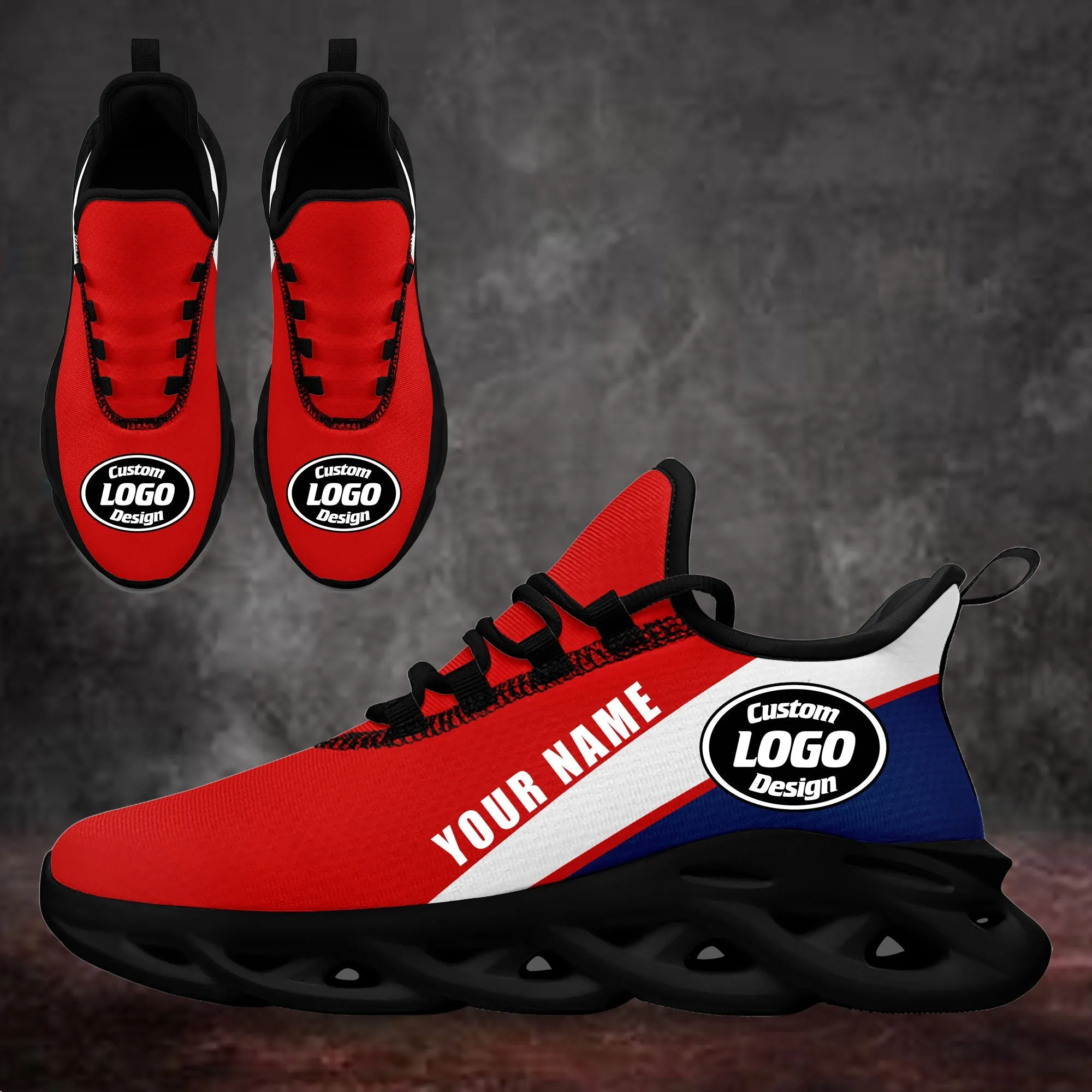 Custom Red Blue Jersey MaxSoul Shoes and Hat Combo Offer Personalized ZH-bd0b007e-e