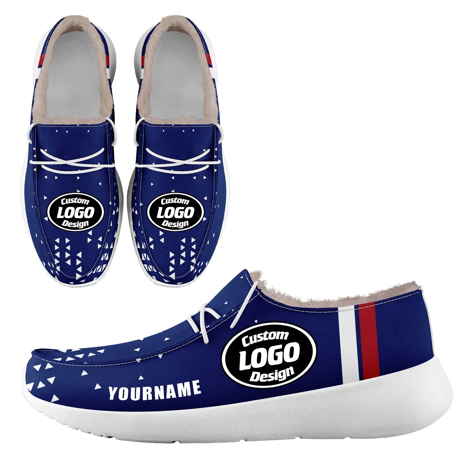 Custom Red Blue New York Sneaker Shoes Combo Offer Personalized Combo ZH-D020289-21