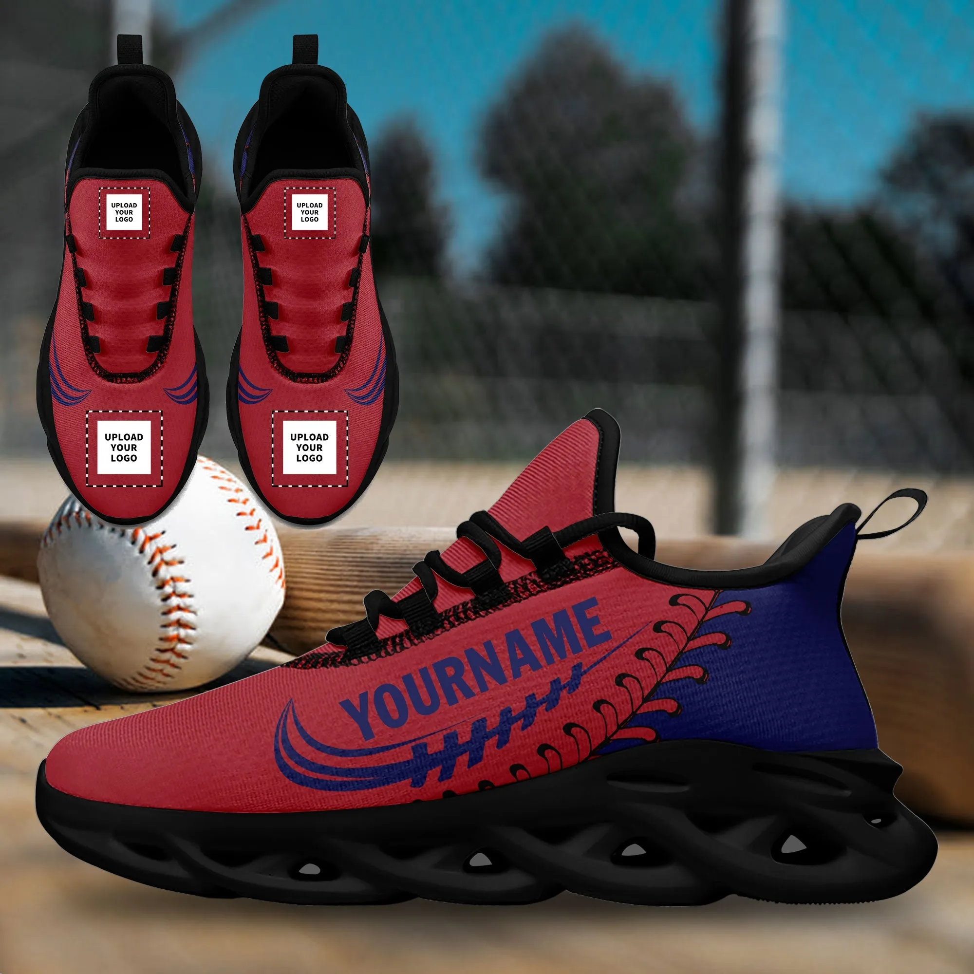 Custom Red Jersey MaxSoul Shoes and Hat Combo Offer Personalized ZH-bd0b00e0-ba