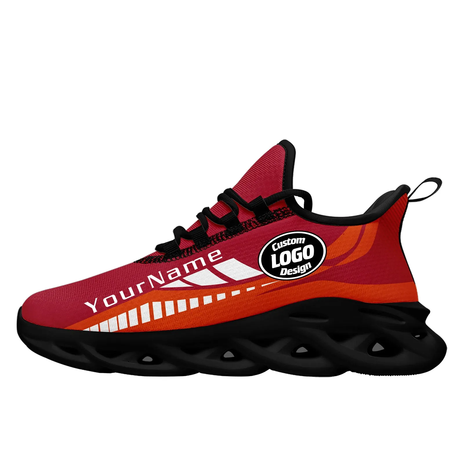 Custom Red Orange Tampa Bay Maxsoul Shoes Personalized Sneaker FN003-D020325-29