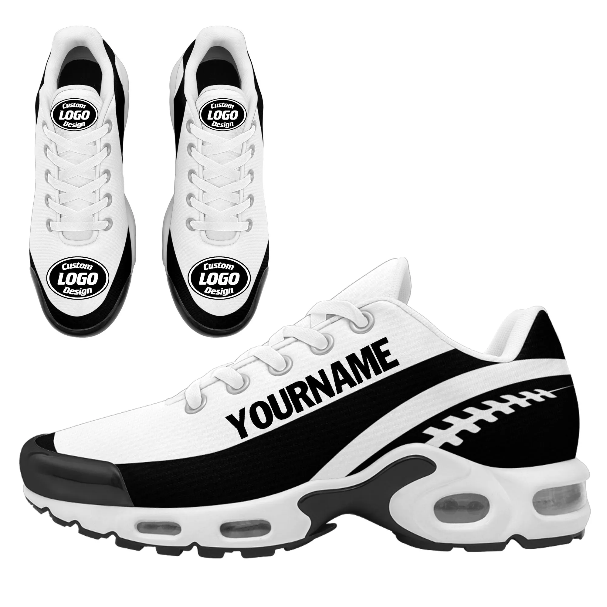 Custom White Black TN Shoes Personalized Sneakers TN-D020077-19