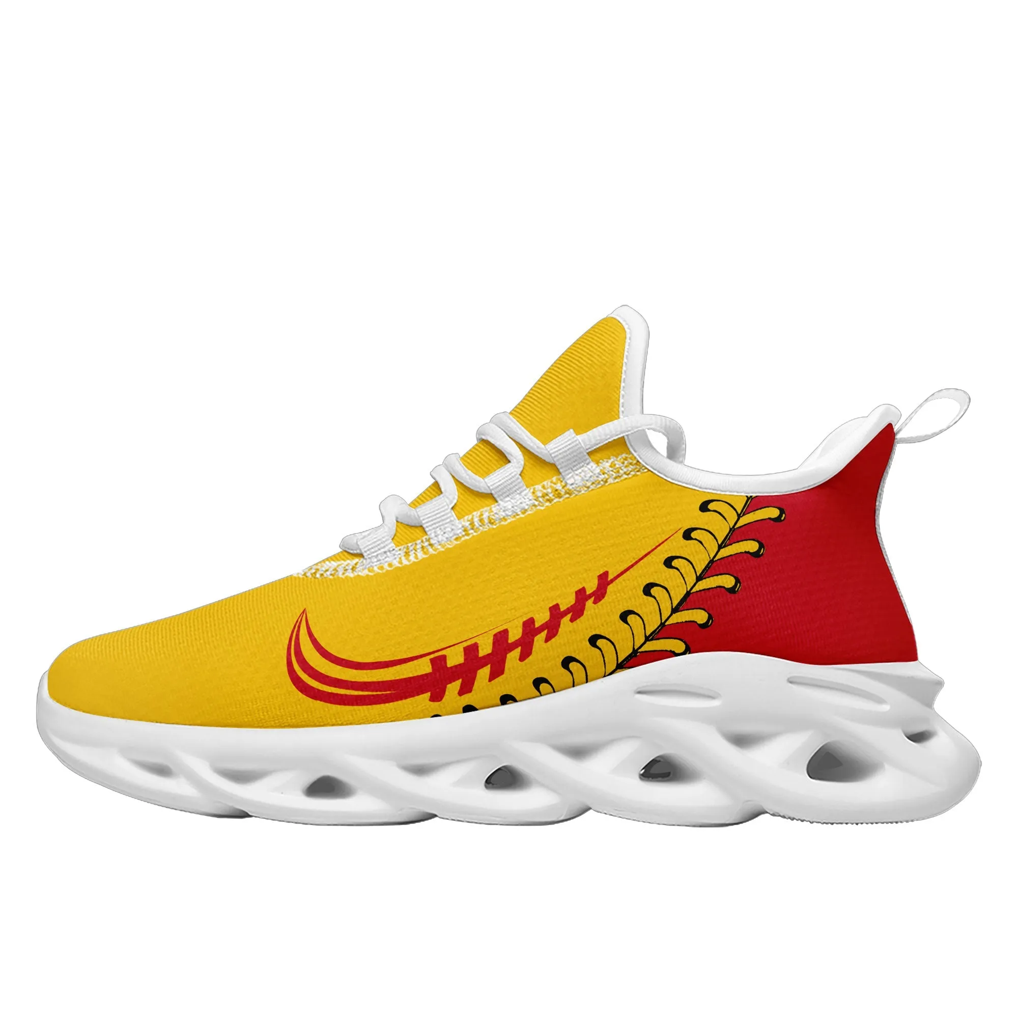 Custom Yellow Jersey MaxSoul Shoes and Hat Combo Offer Personalized ZH-bd0b00e0-8