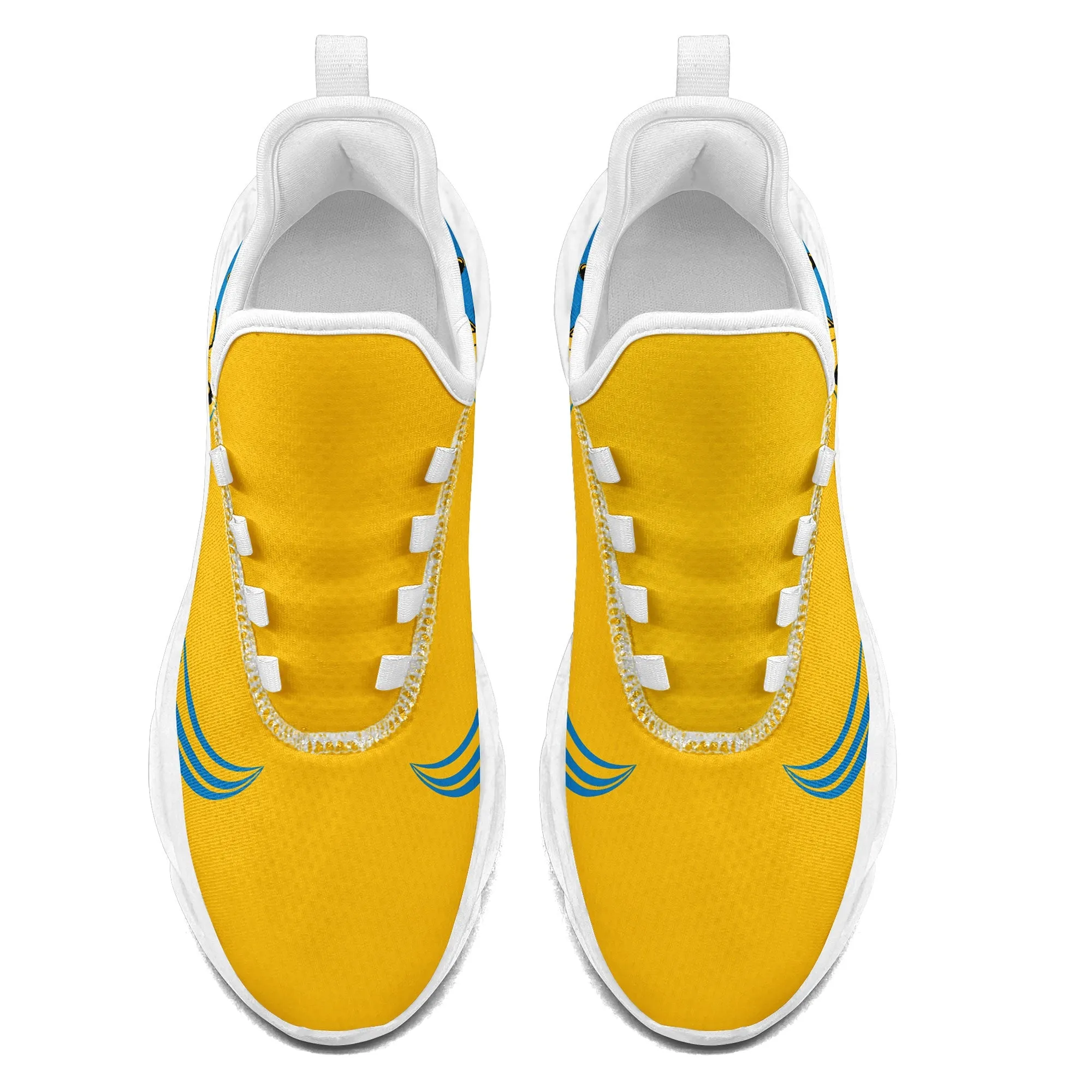 Custom Yellow Jersey MaxSoul Shoes and Hat Combo Offer Personalized ZH-bd0b00e0-9