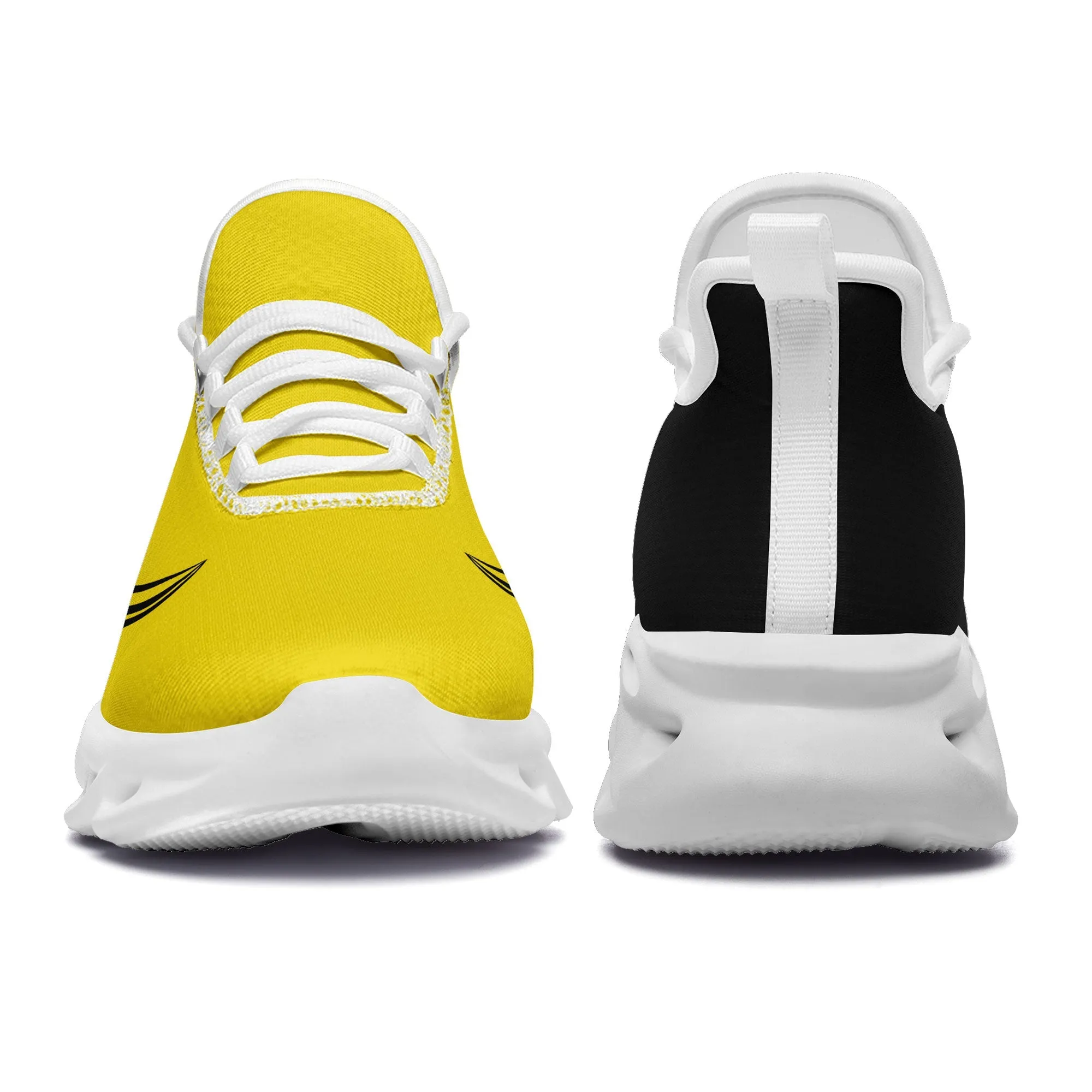 Custom Yellow Jersey MaxSoul Shoes and Hat Combo Offer Personalized ZH-bd0b00e0-b7