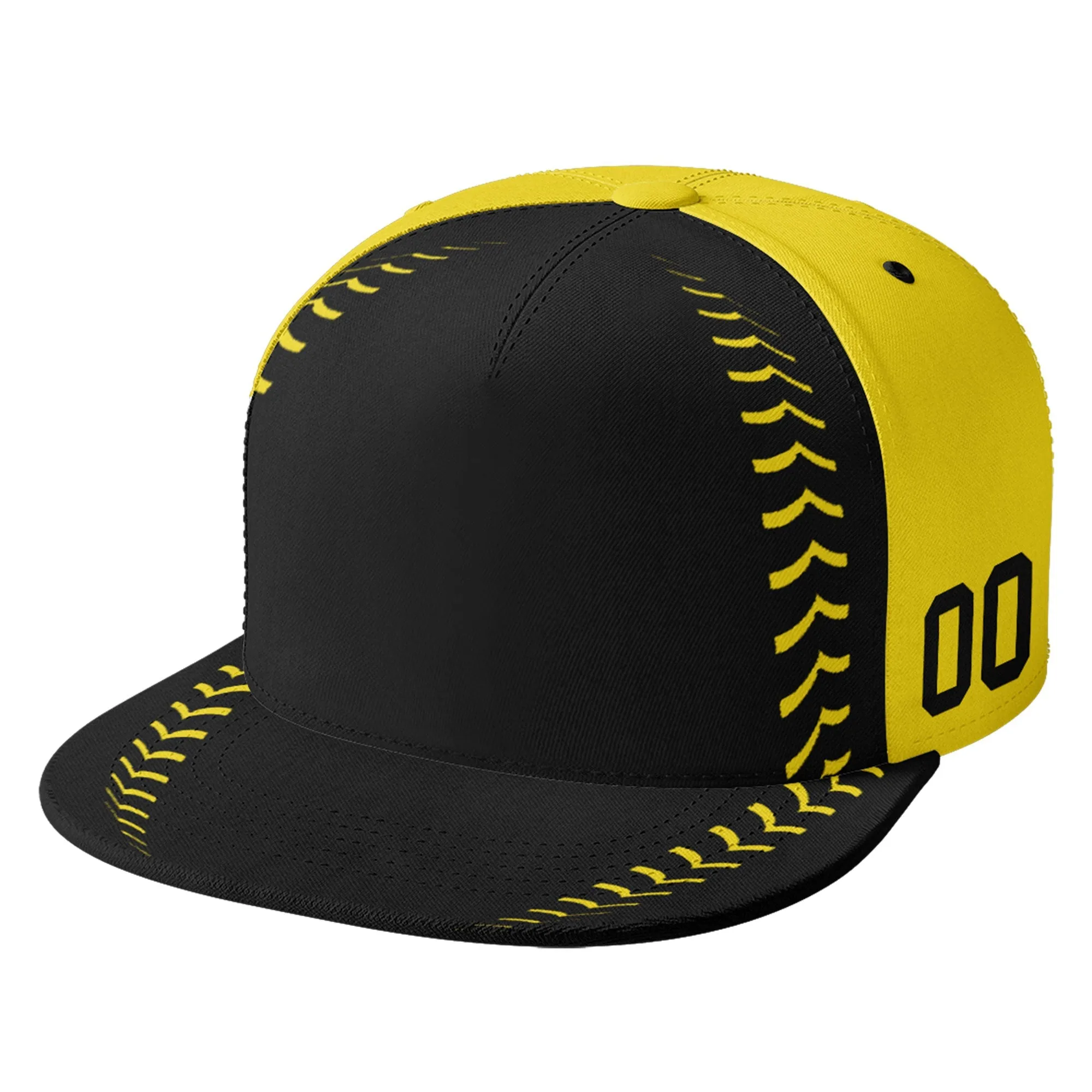 Custom Yellow Jersey MaxSoul Shoes and Hat Combo Offer Personalized ZH-bd0b00e0-b7