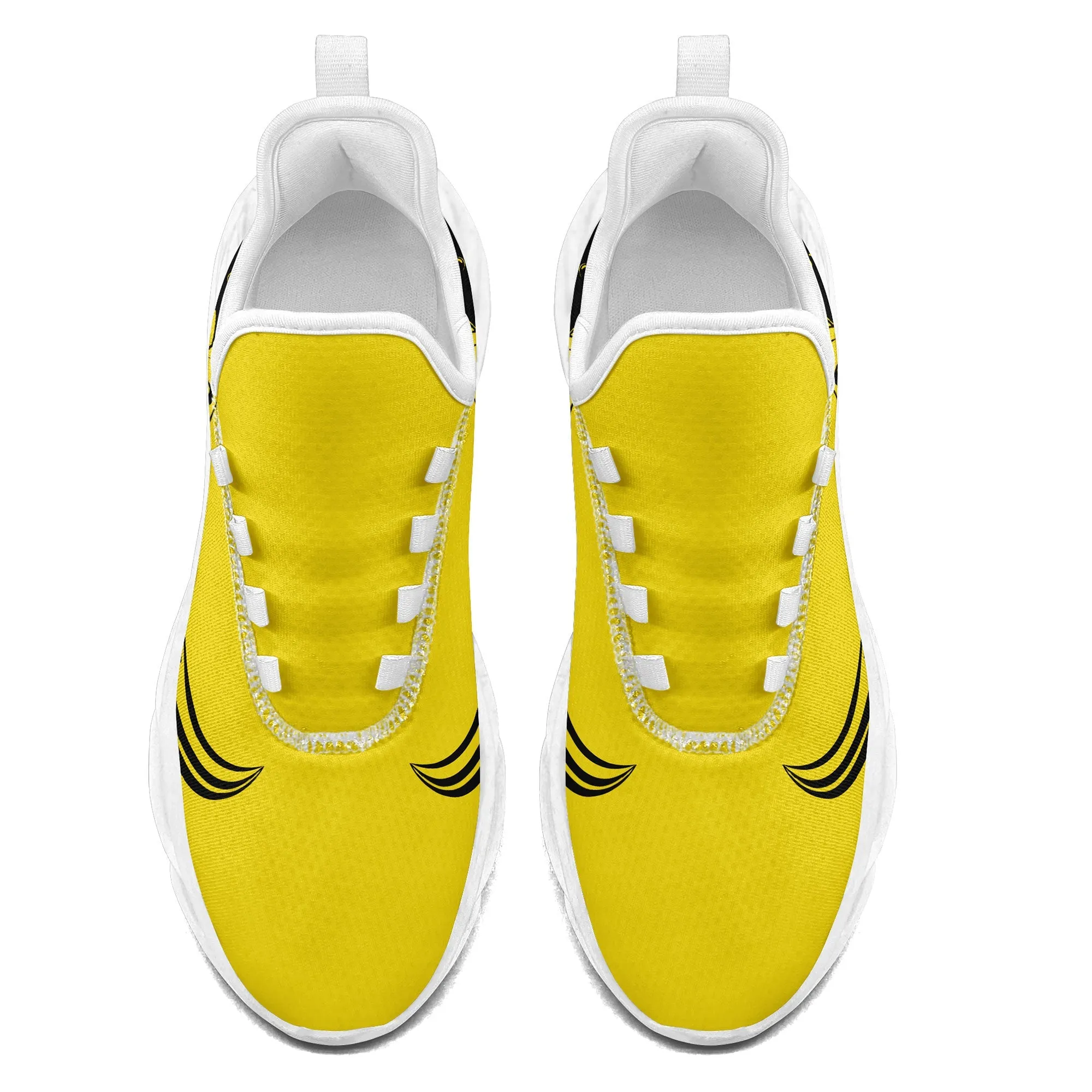 Custom Yellow Jersey MaxSoul Shoes and Hat Combo Offer Personalized ZH-bd0b00e0-b7