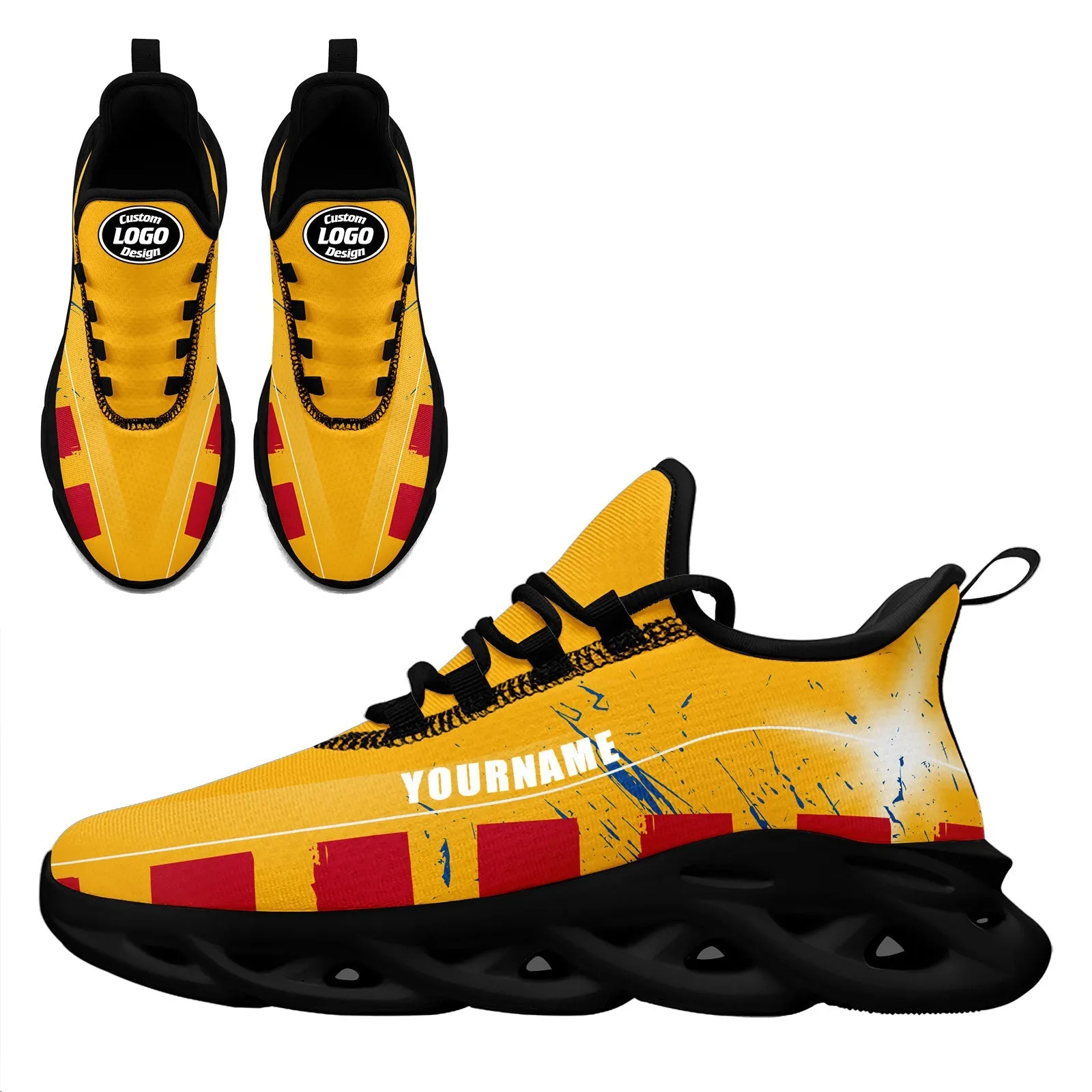 Custom Yellow Red Blue Pittsburgh Maxsoul Shoes Personalized Sneaker FN003-D020260-30 Custom Online