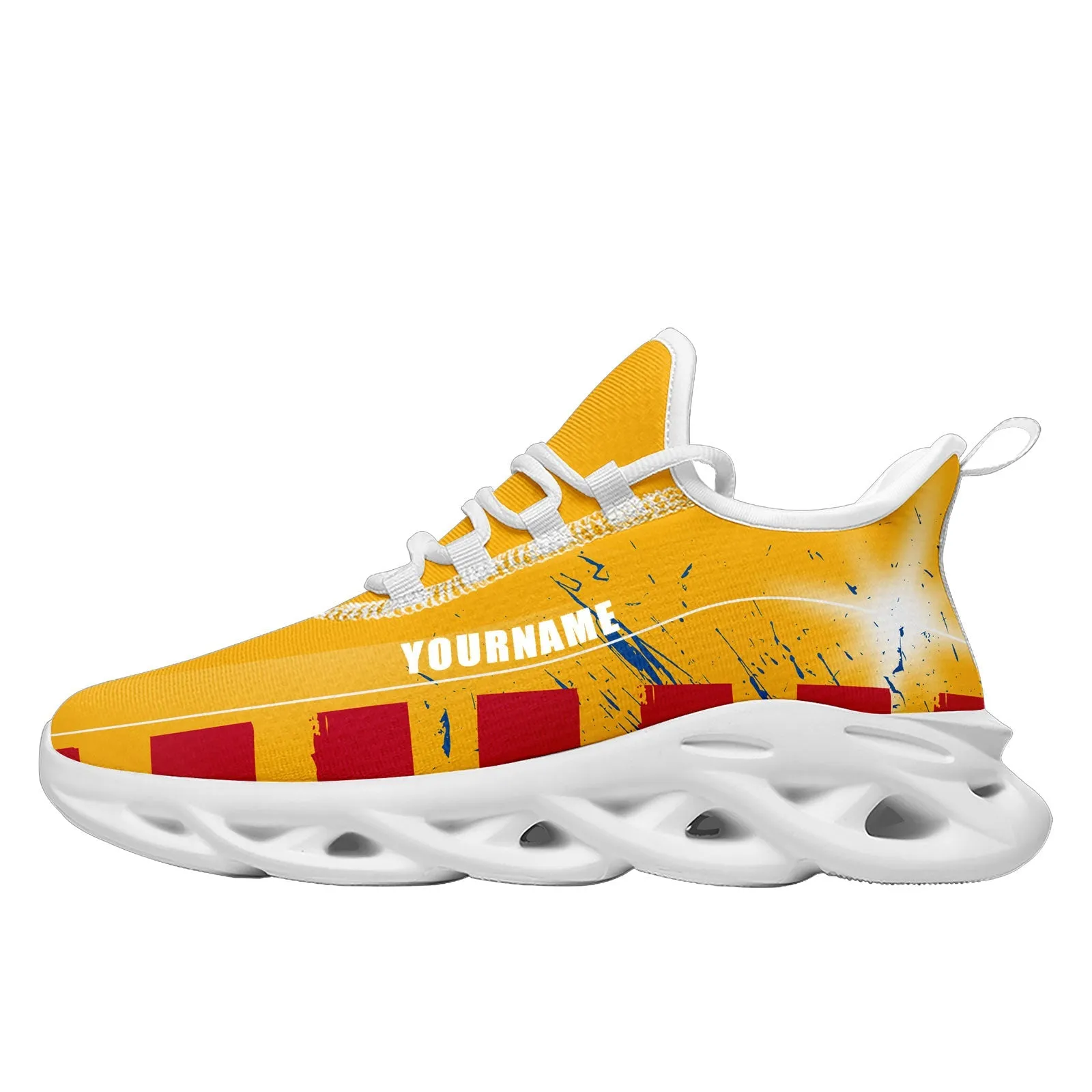 Custom Yellow Red Blue Pittsburgh Maxsoul Shoes Personalized Sneaker FN003-D020260-30 Custom Online