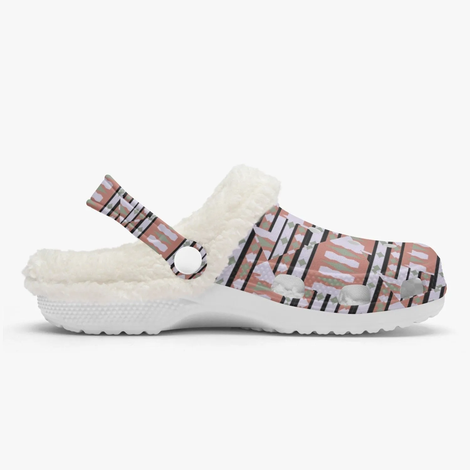 Eclectic Fluff Lined Clogs