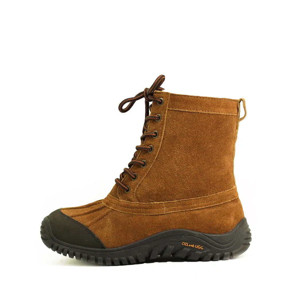 Finest Leather Sheepskin Boot - Chestnut