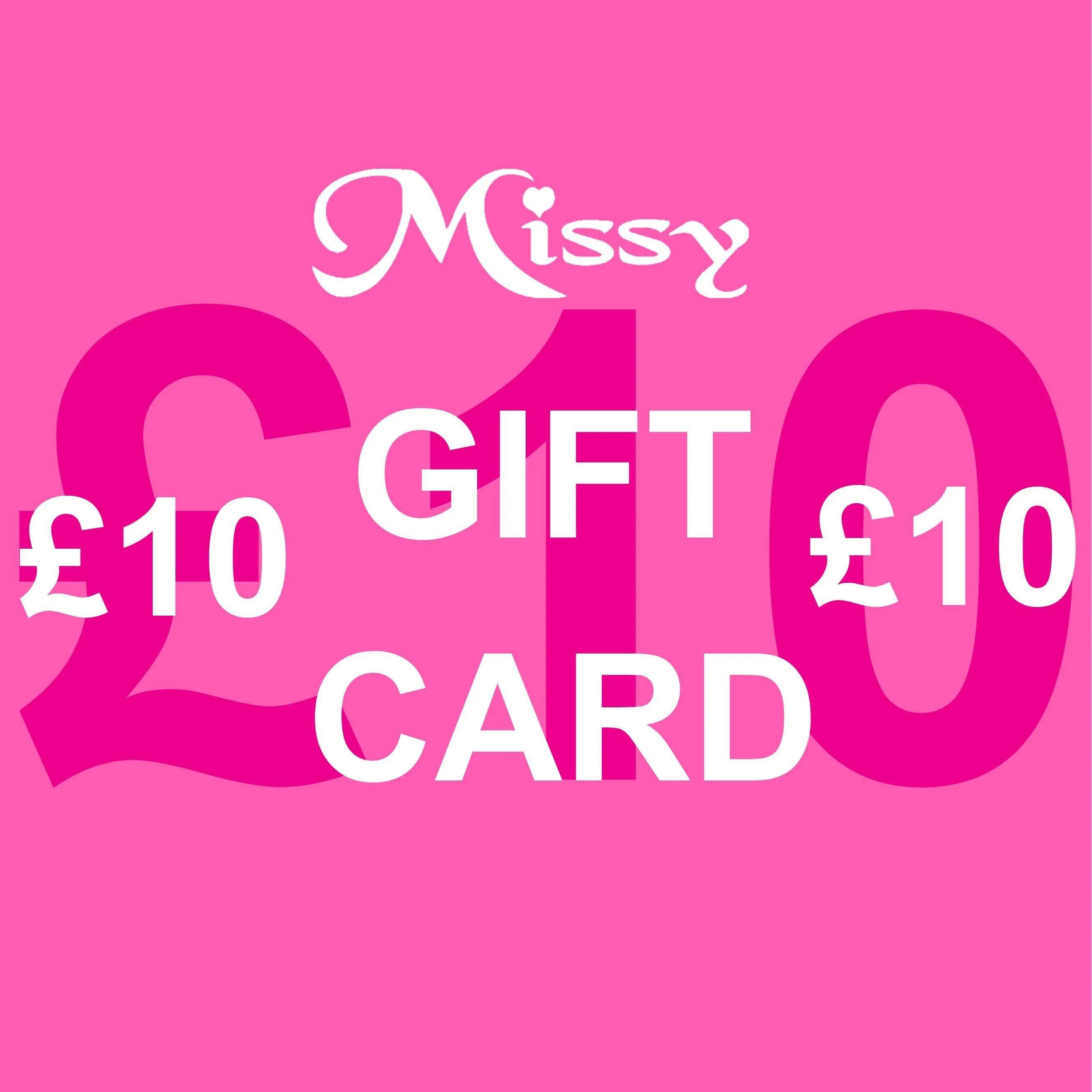 Gift Cards £5.00-£50.00