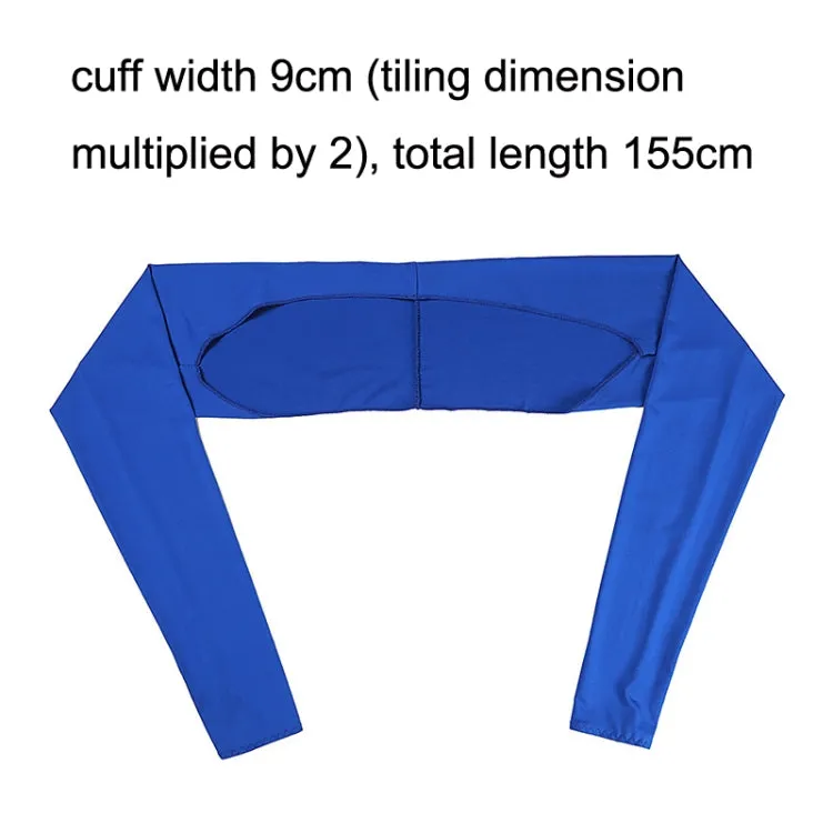 Golf Sunscreen Shawl Sleeves Outdoor Sports Cycling Ice Silk One Word Raglan Sleeves, Size: One Code(Sapphire)