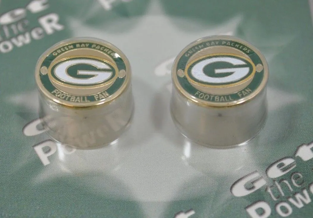 Green Bay Packers Halo Sports Inc. Womens Power Pin Circular Stud Earrings