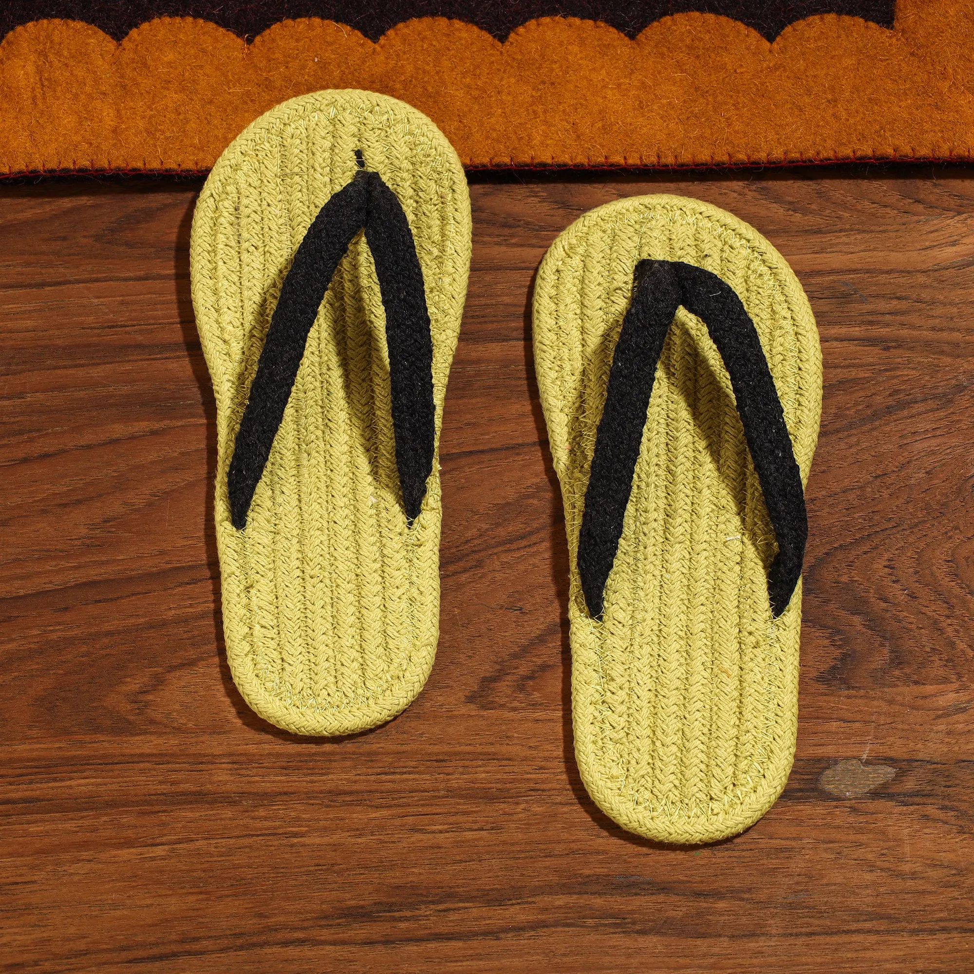 Hand Braided Cotton Stitched Home Slipper 06