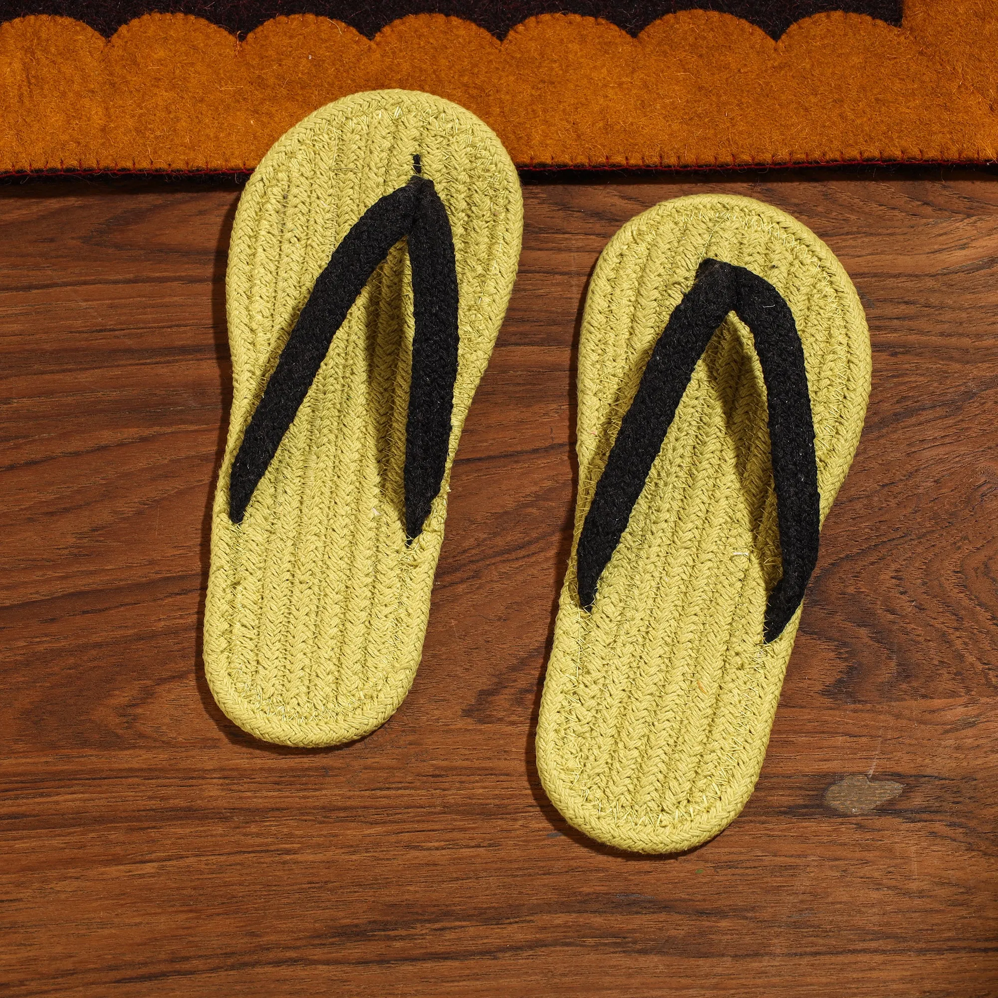 Hand Braided Cotton Stitched Home Slipper 06