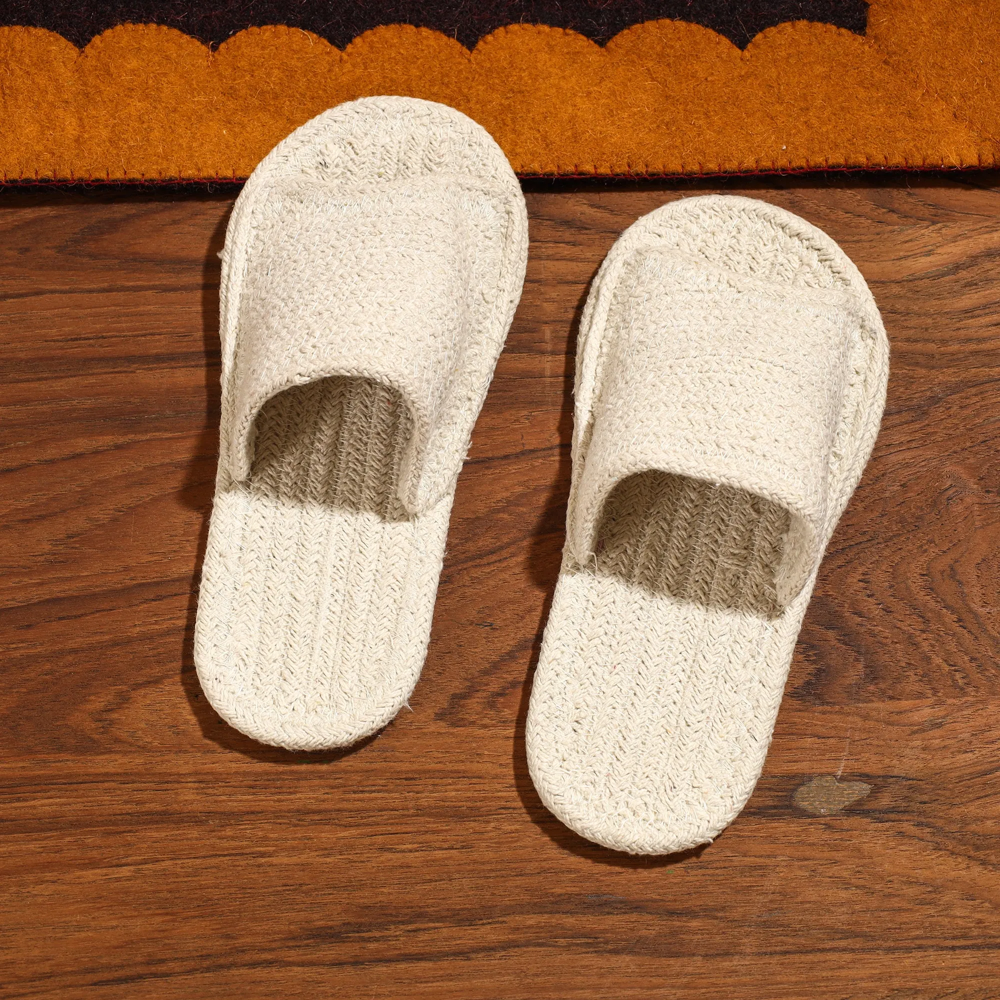 Hand Braided Cotton Stitched Home Slipper 31