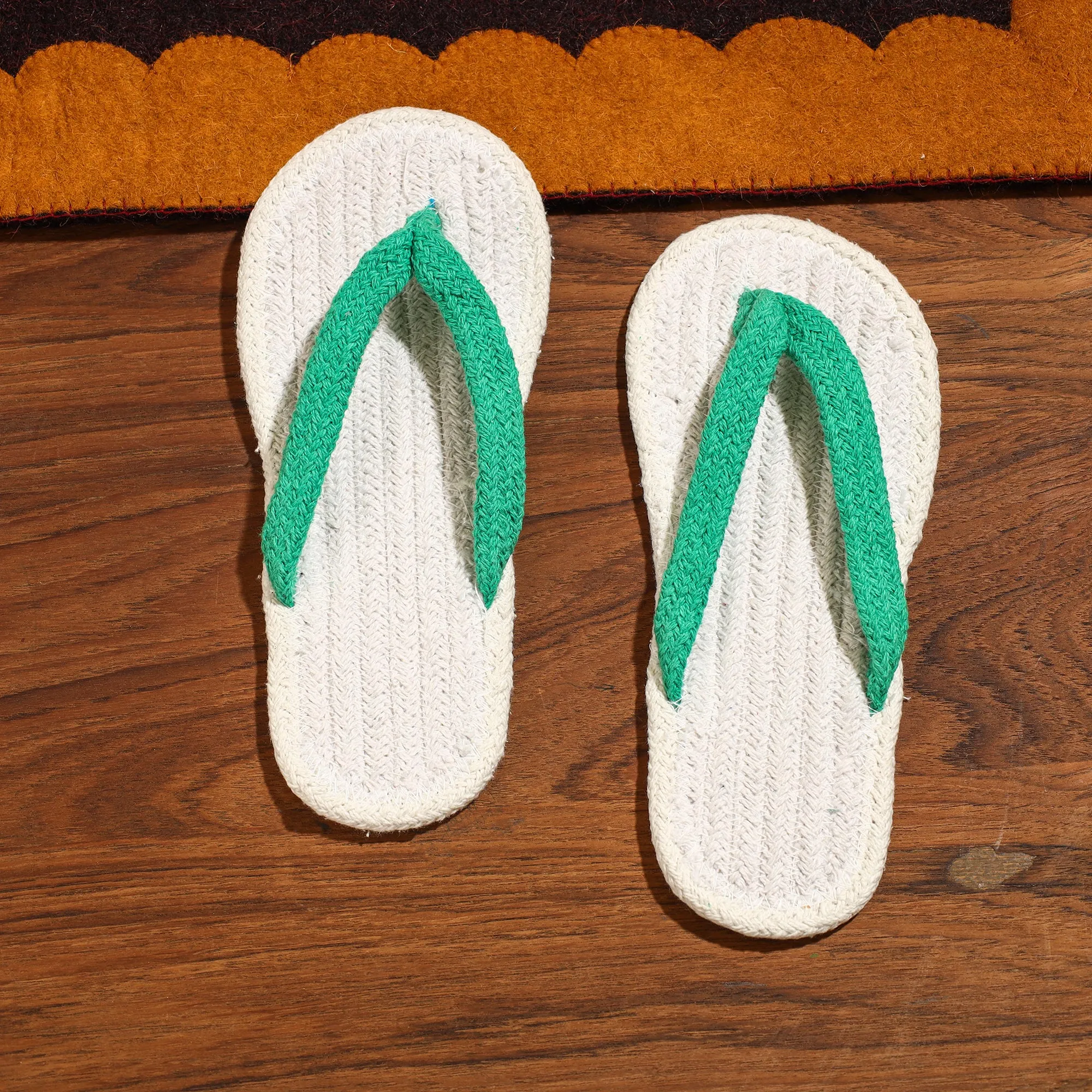 Hand Braided Cotton Stitched Home Slipper 39