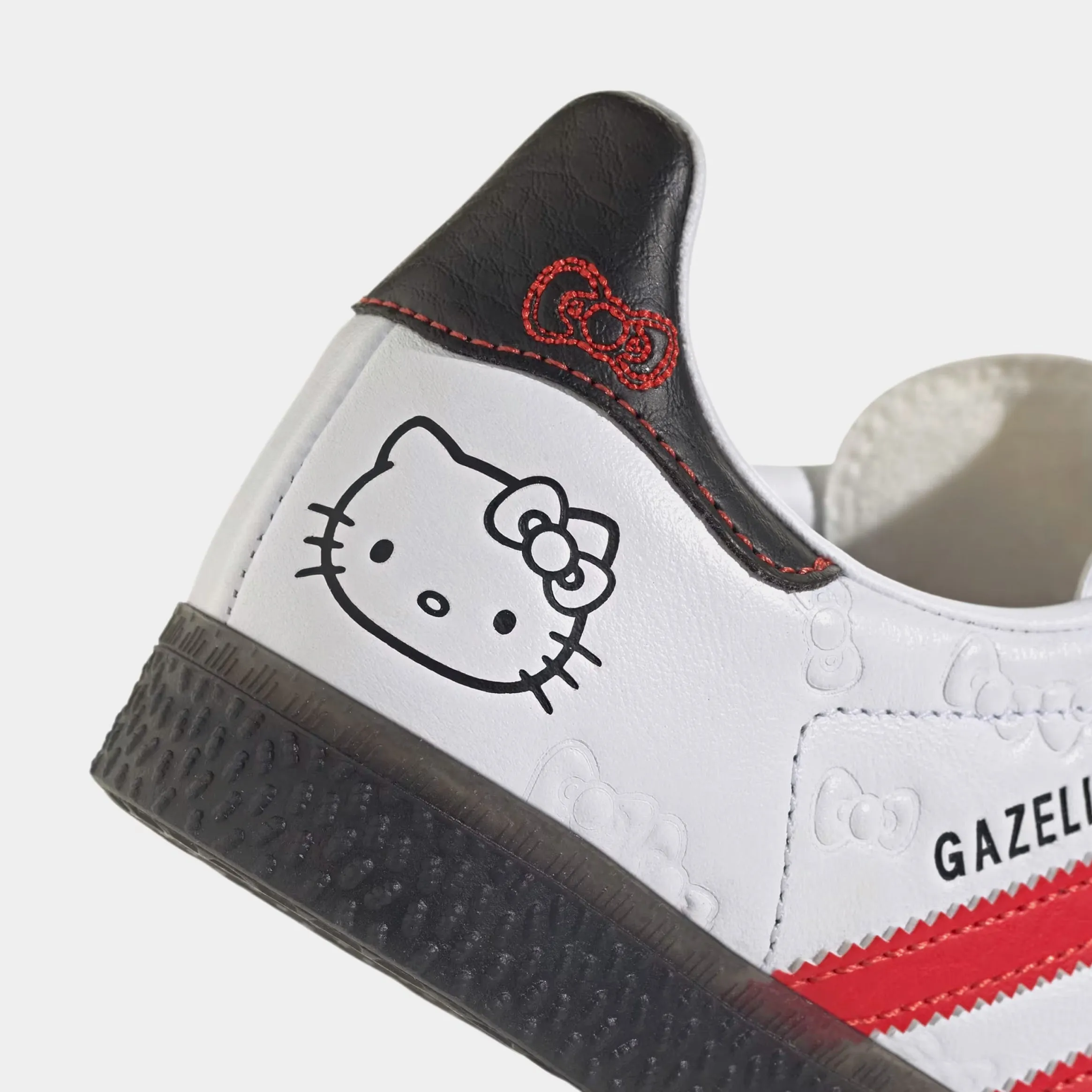 Hello Kitty Gazelle Preschool Lifestyle Shoes (Cloud White/Red/Black)