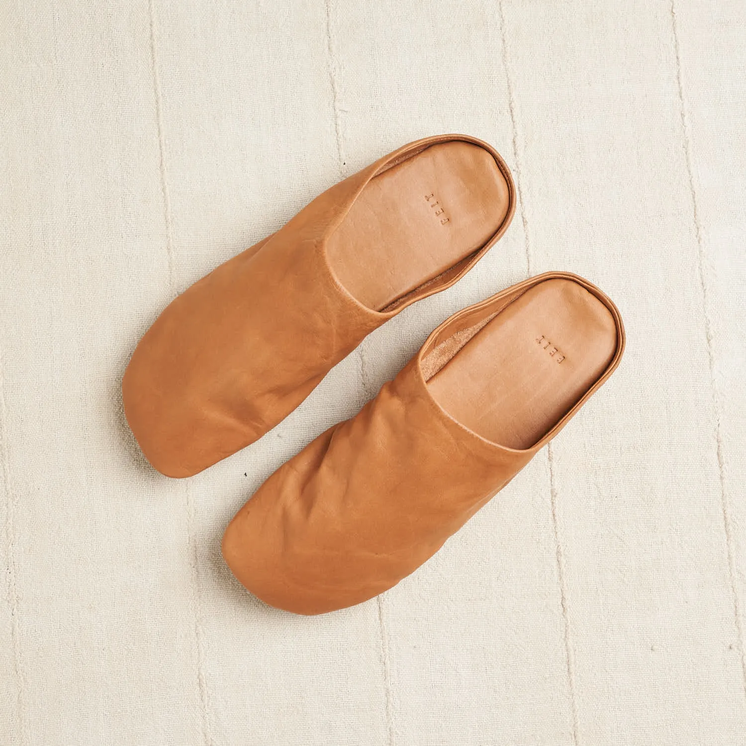 Indoor Slipper, Vegetable Tanned Leather