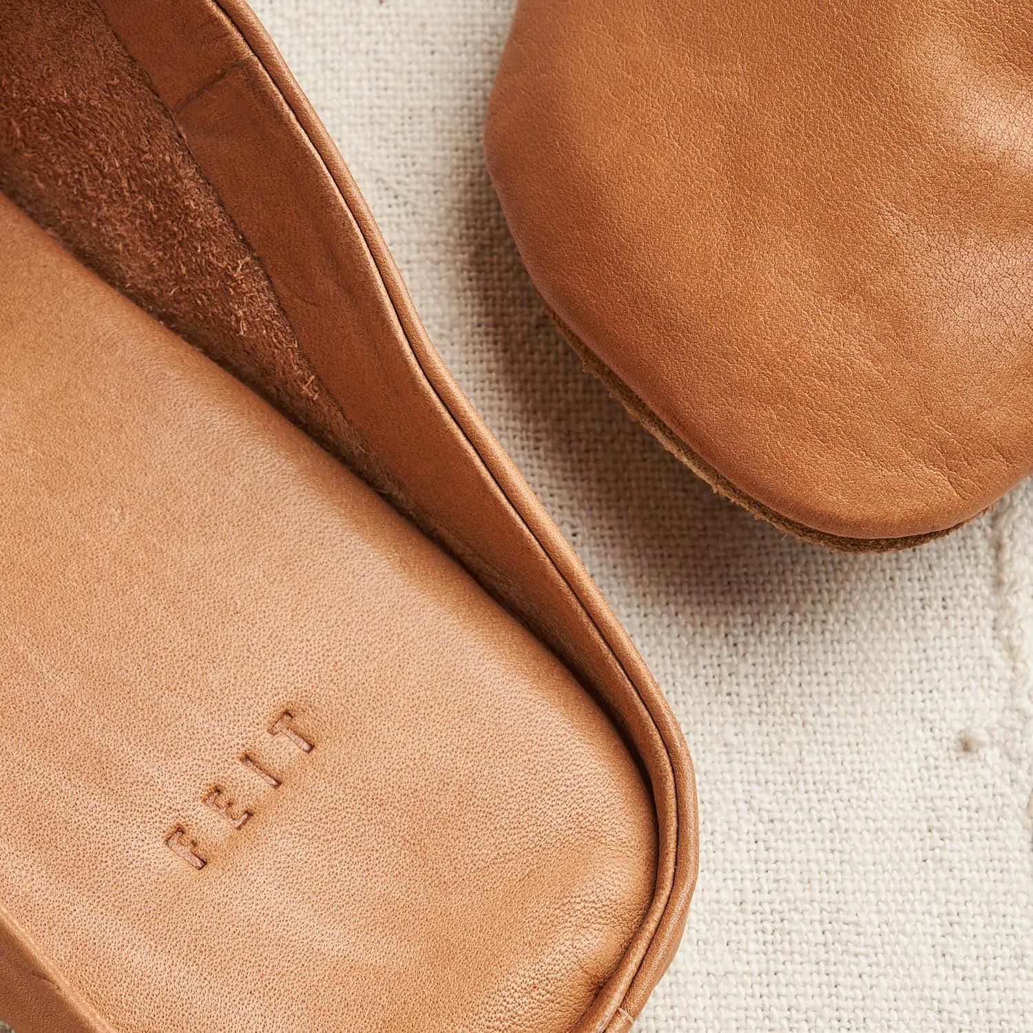 Indoor Slipper, Vegetable Tanned Leather