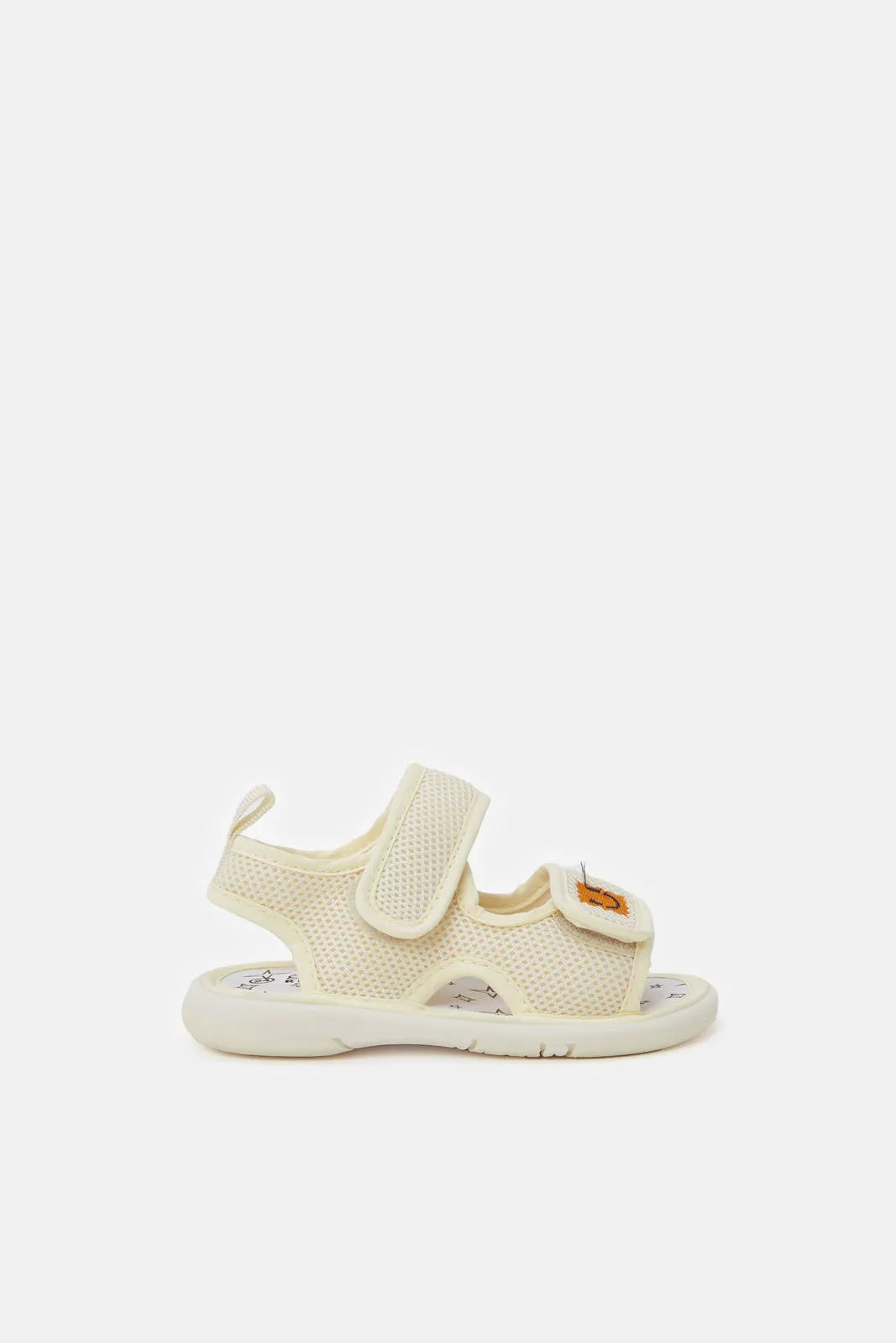 Infant  Boys Cream Patch Sandals