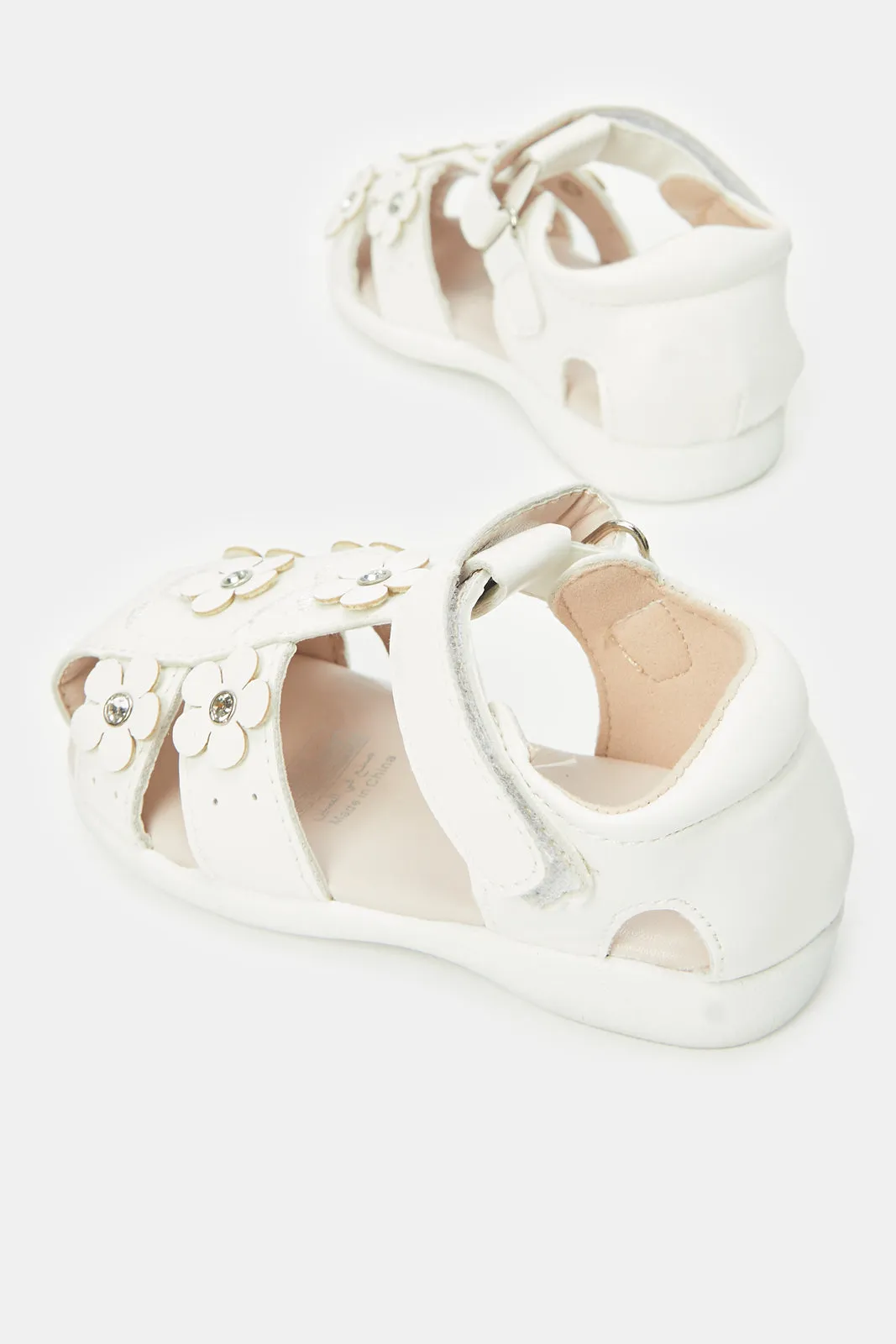 Infant Girls White Fisherman Sandal