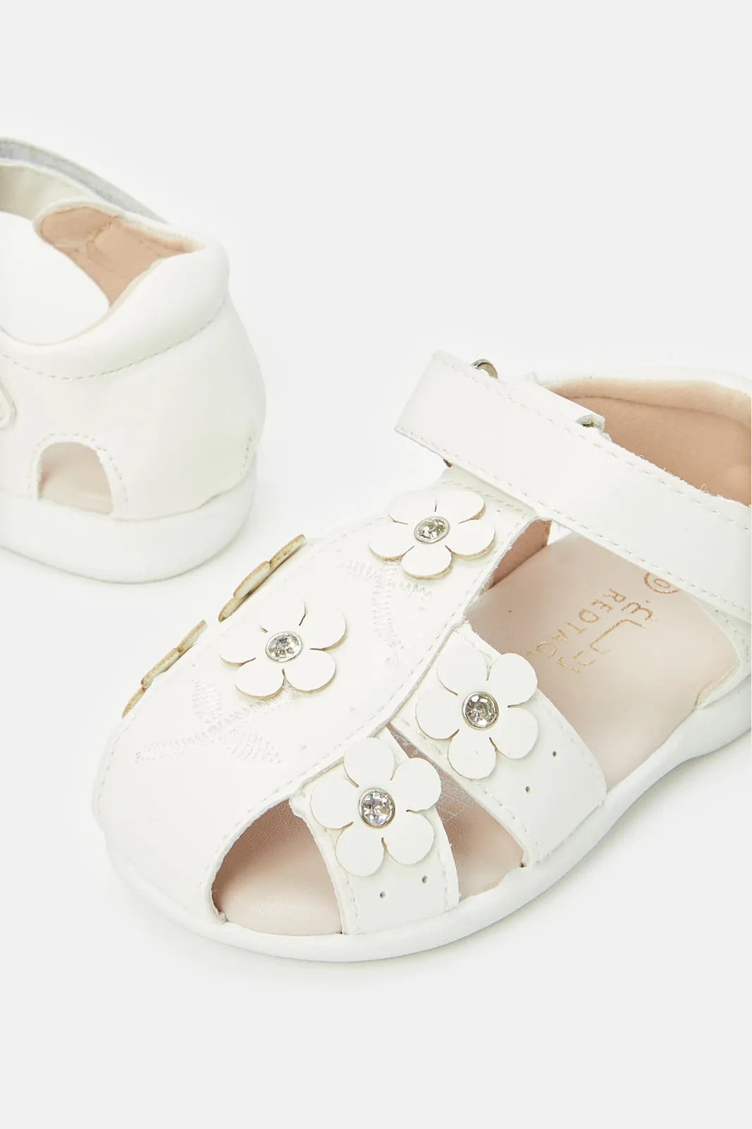 Infant Girls White Fisherman Sandal