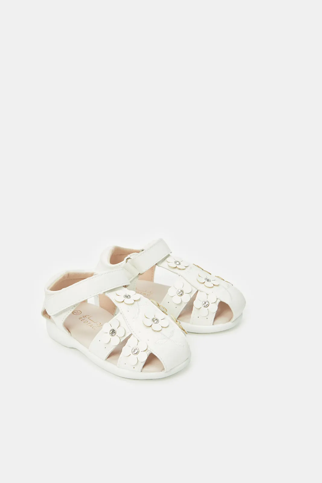 Infant Girls White Fisherman Sandal